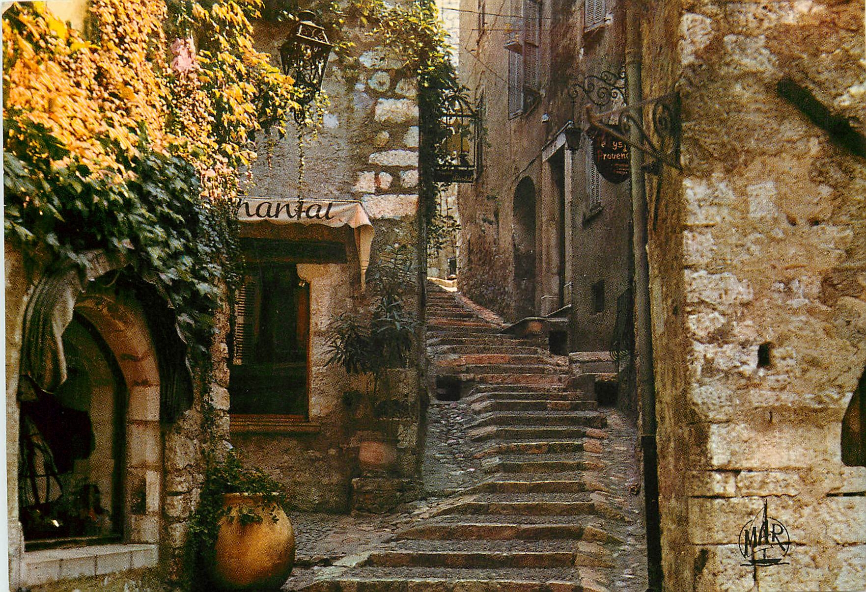 CPM La Cote d'Azur St Paul de Vence Montee de l'Eglise 