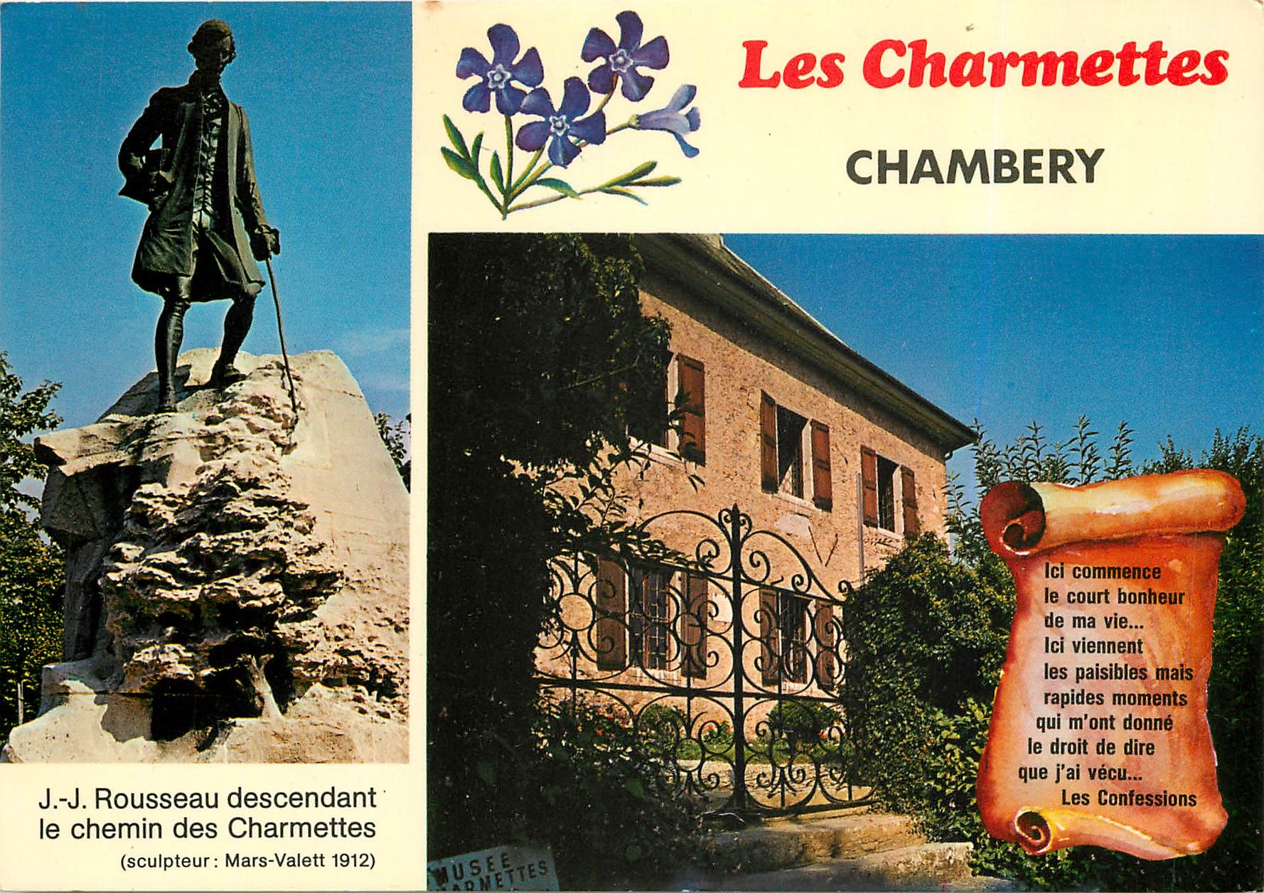 CPM Aux environs de Chambery Les Charmettes Maison de Campagne demeure de J J Rousseau et Mme de War