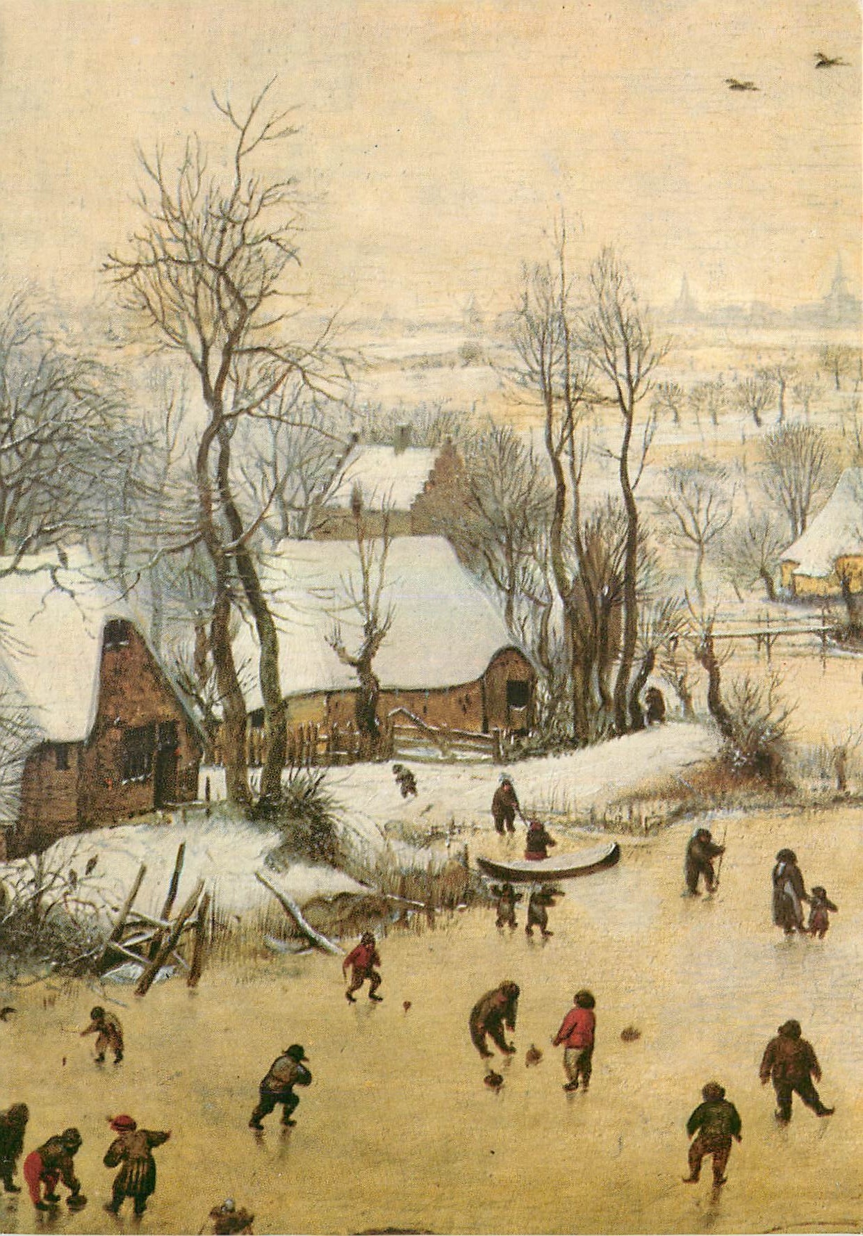 Paysage d'hiver avec patineurs — détail — Fernand Hazan, éditeur, Paris