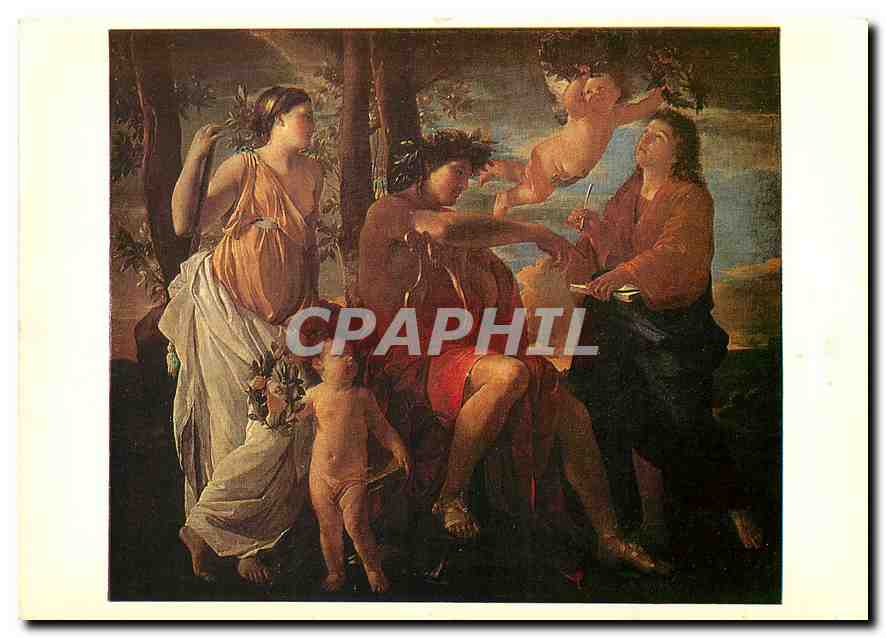 CPM Nicolas Poussin L'inspiration du poete Musee du Louvre 