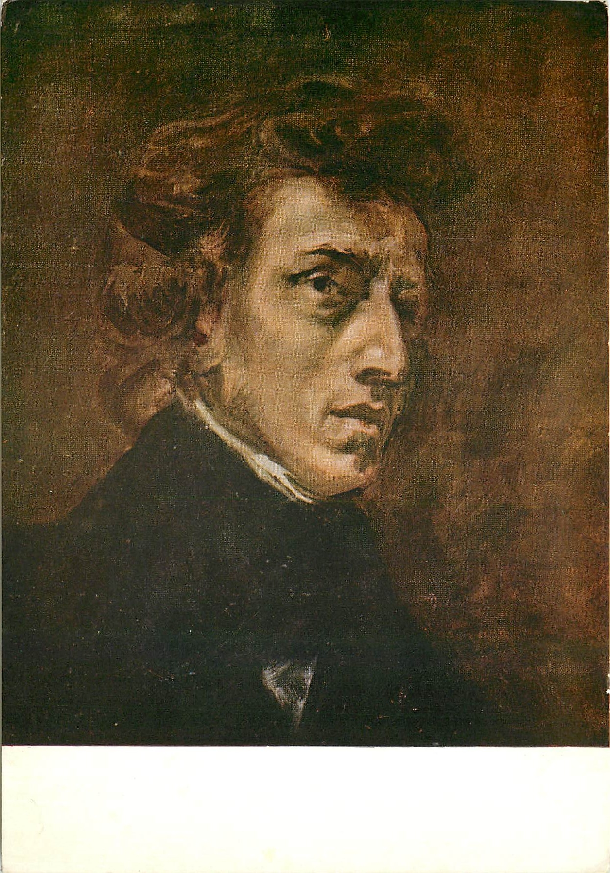 CPM Eugene Delacroix Portrait de Frederic Chopin 