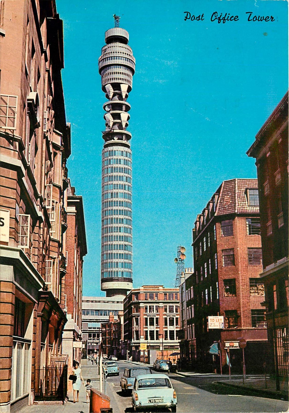 CPM The London Post Office Tower Maple Street the tallest building in London 