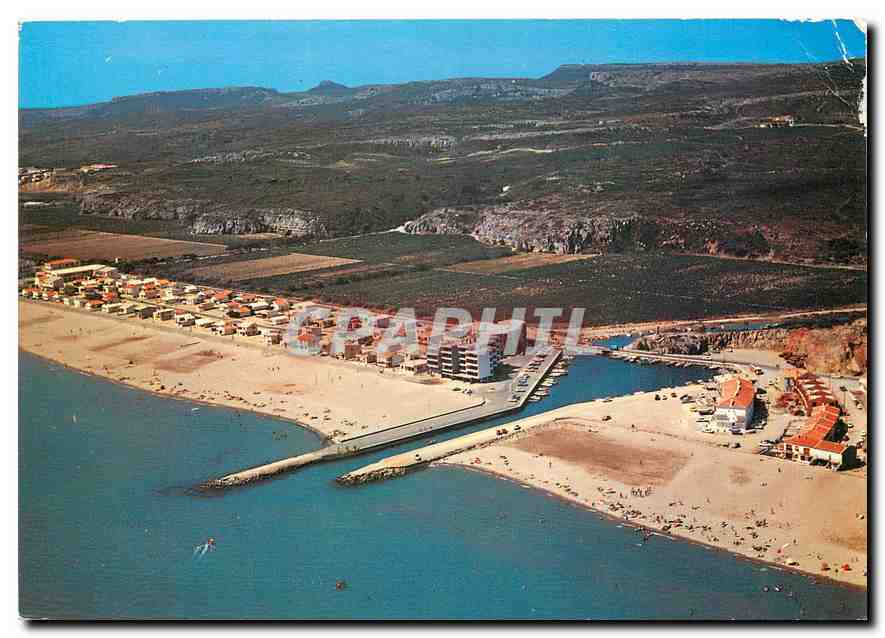 CPM Narbonne Plage et Saint Pierre Aude le Port Nautique et la Plage par avion 