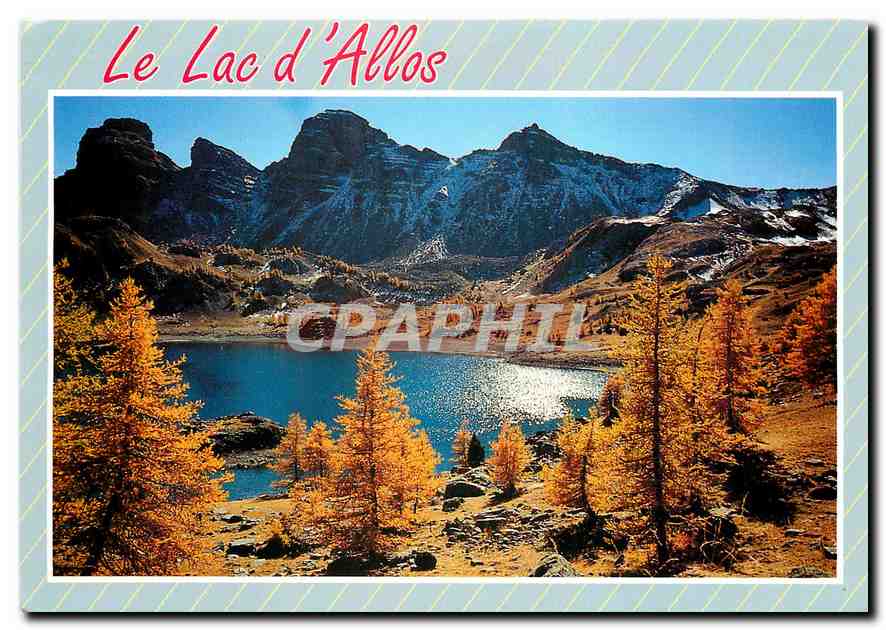 CPM Les Alpes de Haute Provence le Lac d'Allos Situe dans la Haute Vallee du Verdon 