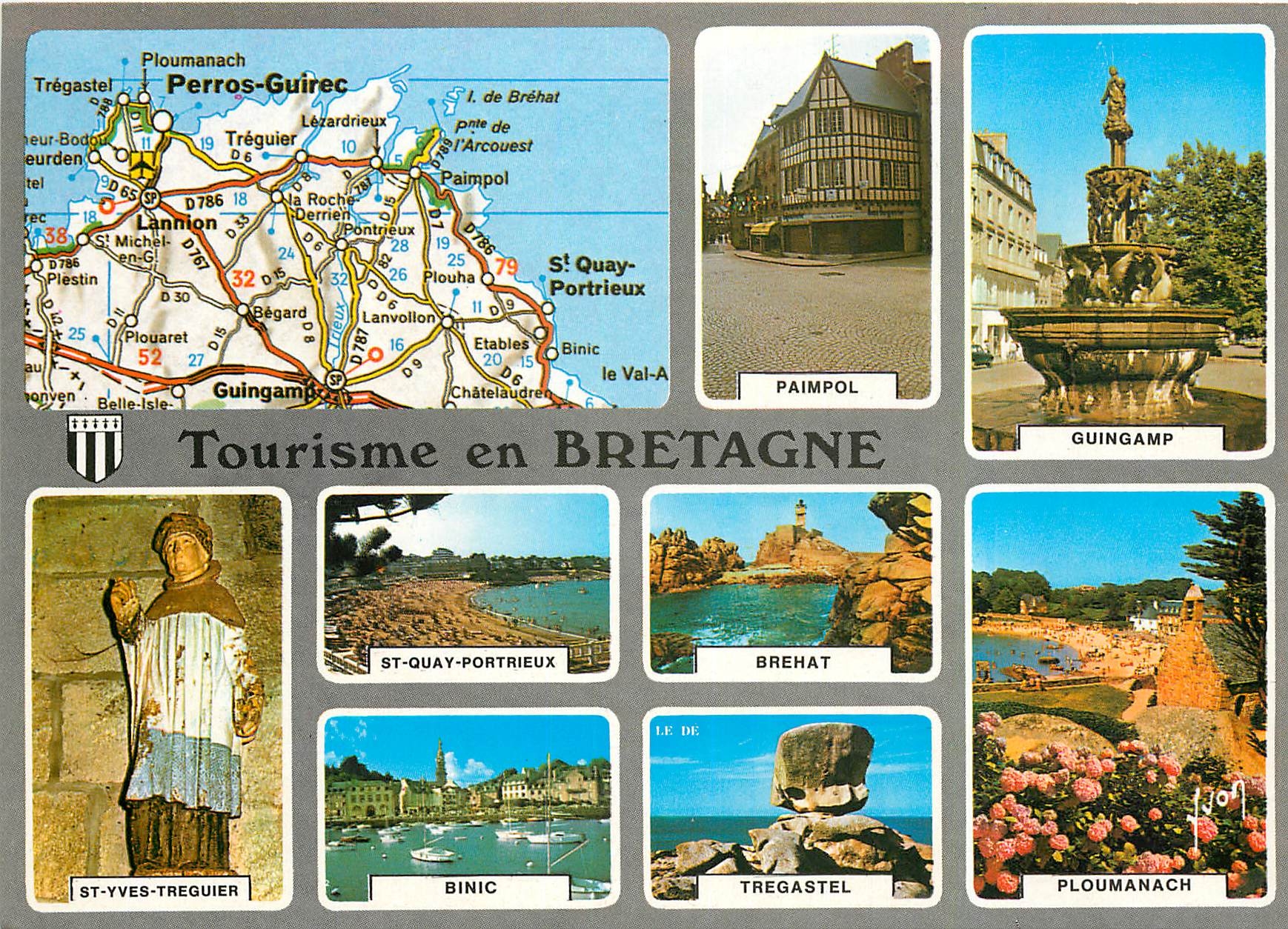 CPM Couleurs et Lumiere de France Tourisme en Bretagne dans les Cotes du Nord Paimpol Guingamp St Yv