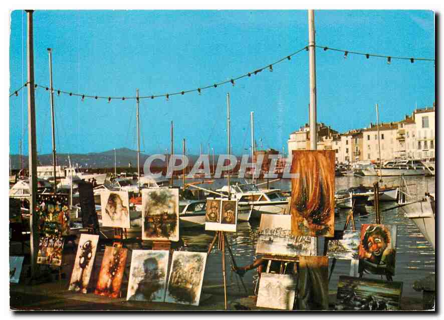 CPM La Cote d'Azur Inoubliable Saint Tropez le coin des peintres 