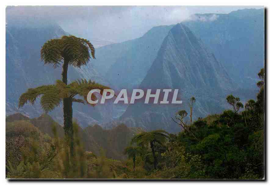 CPM Ile de la Reunion France Ocean Indien Col de Fourche Cote Mafate Relie Mafate a Salazie 