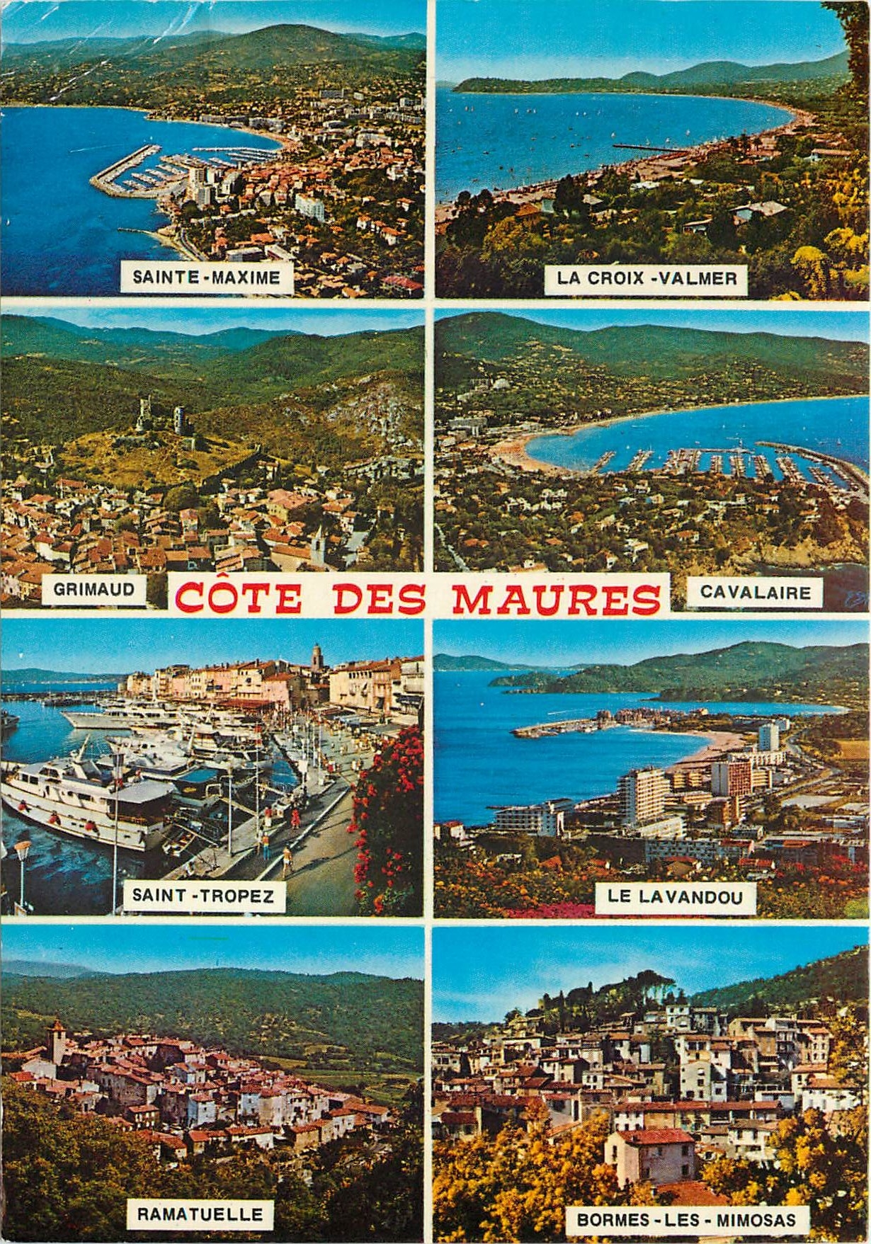 CPM Le Merveilleuse Cote des Maures Sainte Maxime La Croix Valmer Grimaud Cavalaire Lavandou