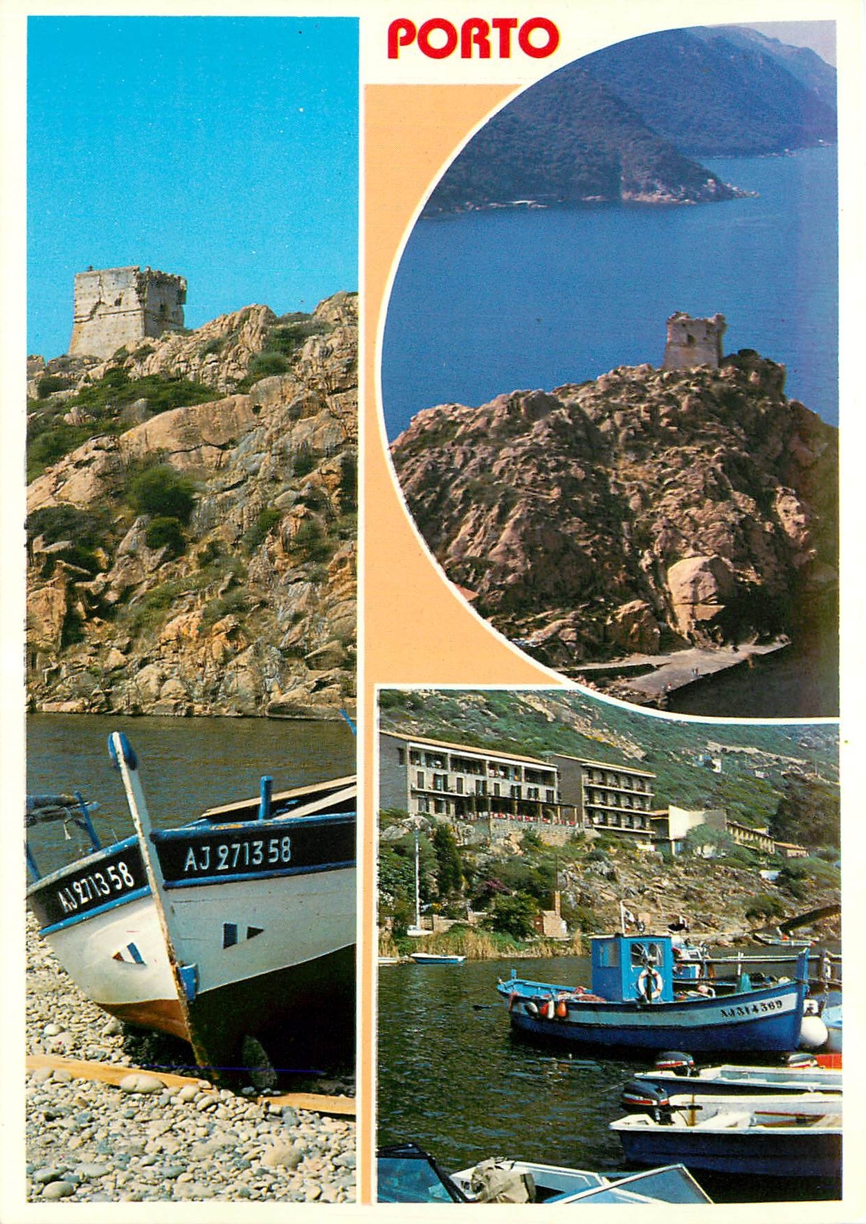 CPM Cors Ile d'Amour Porto et la Tour Genoise 
