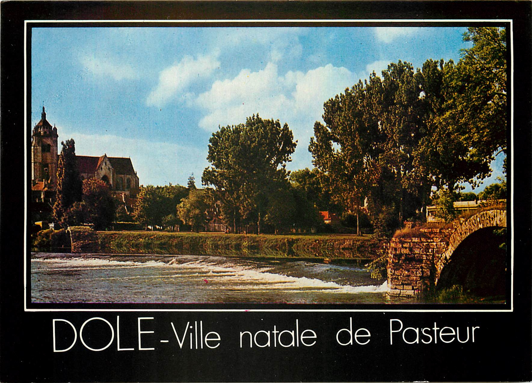 CPM La Franche Comte Pittoresque Dole Jura Barrage sur le Doubs Vestiges d'un Pont du Moyen Age 