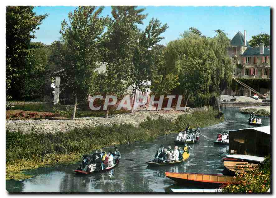 CPM Dans le Marais Poitevin la Venise Vertes depart de Promenades en bateau 