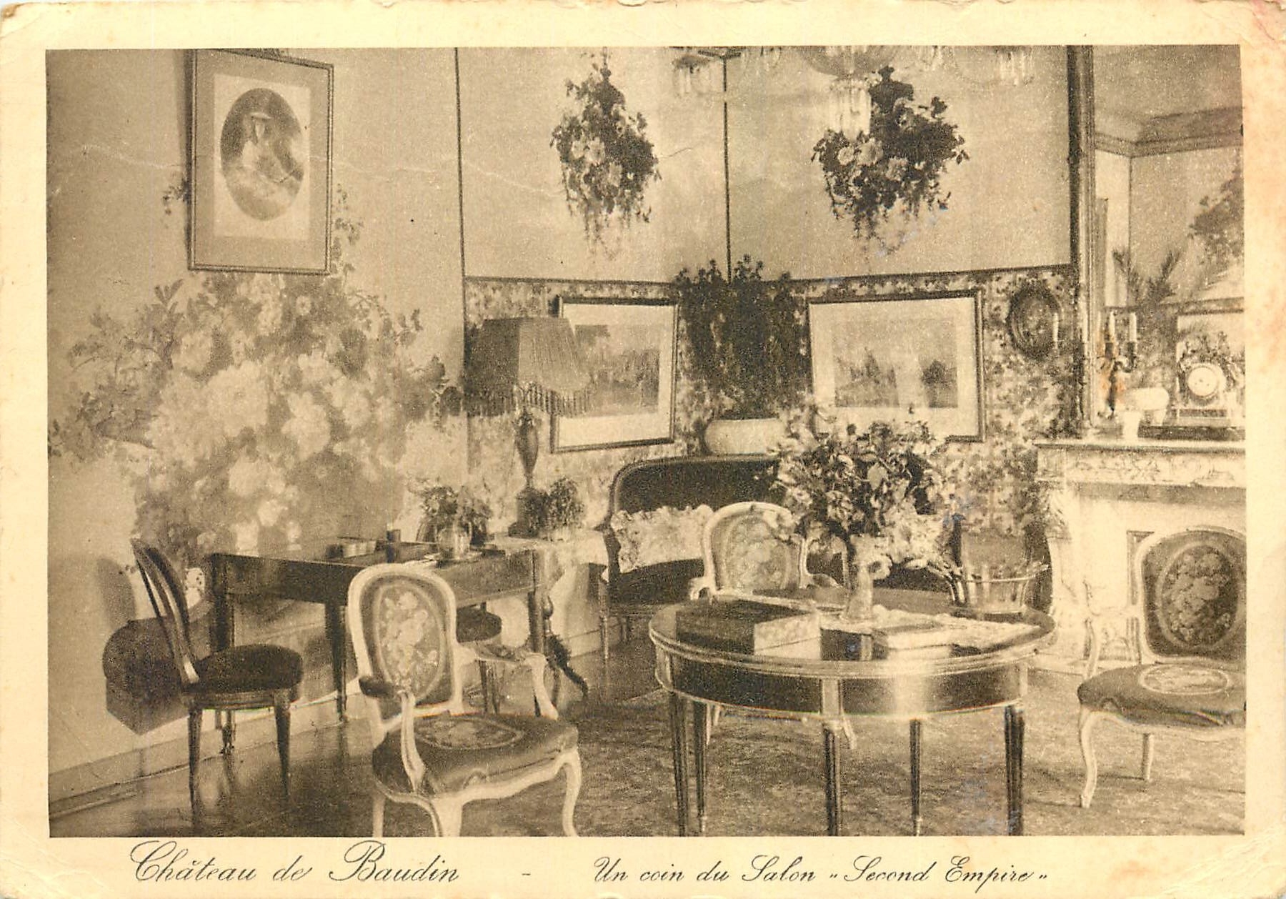 CPM Chateau du Baudin un coin du Salon Second Empire 