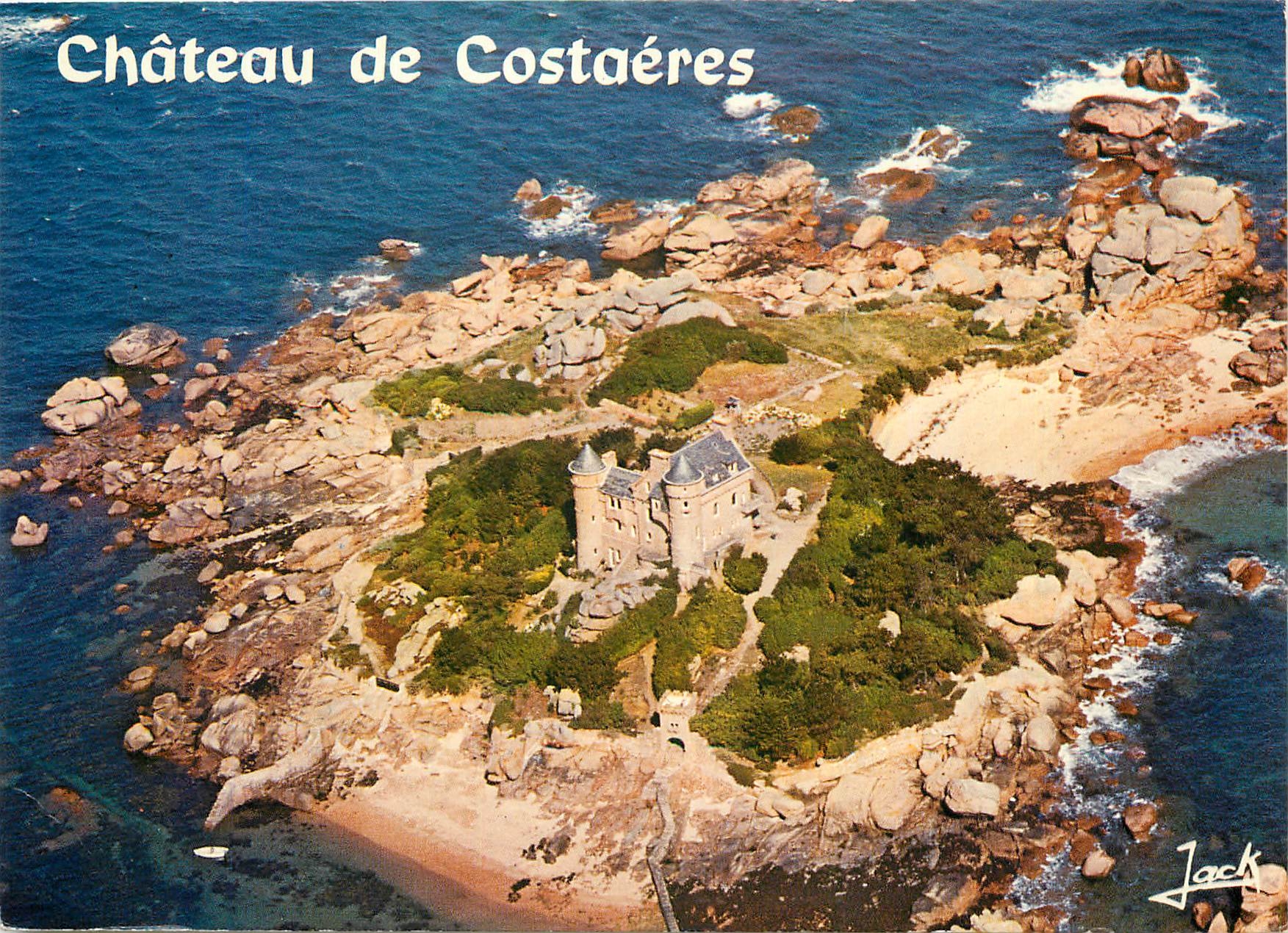 CPM Couleurs de Bretagne la Cote de Granit Rose Ploumanac'h le Chateau de Costaeres 