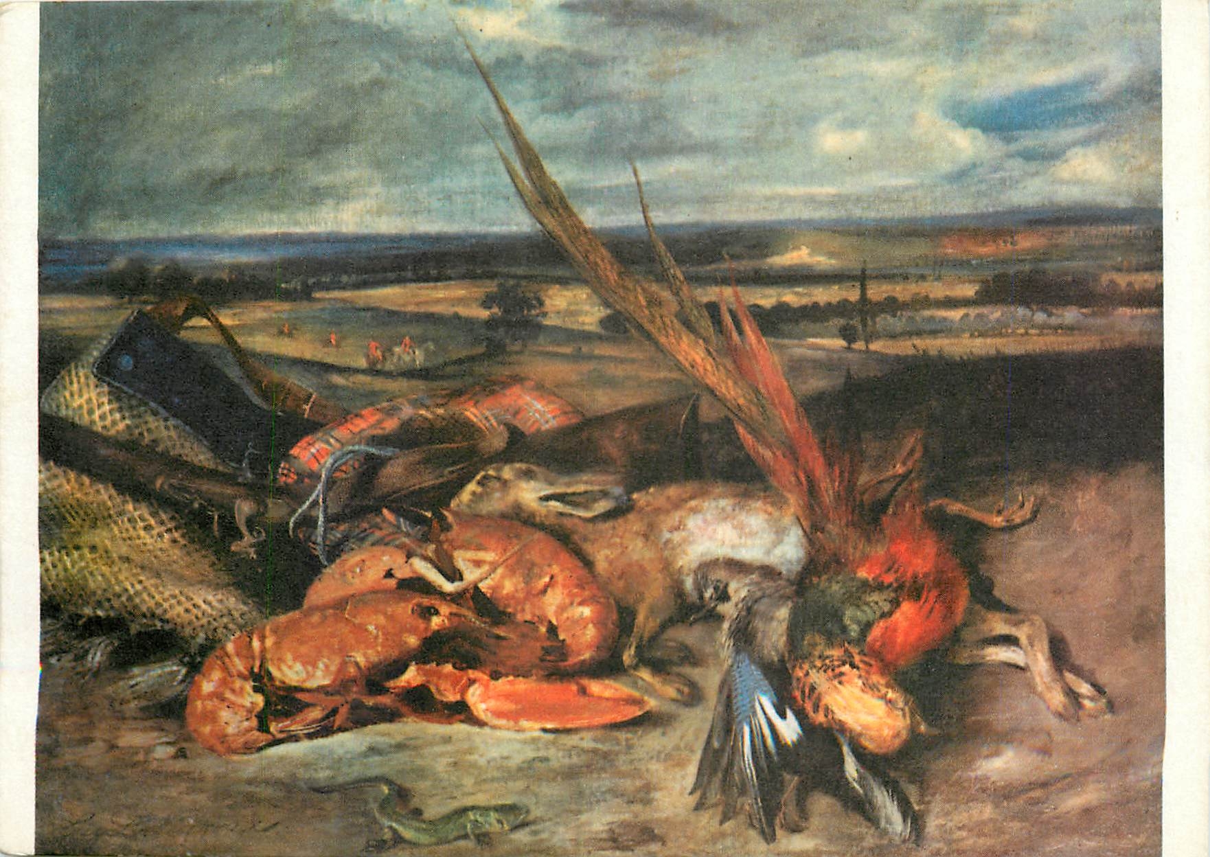 CPM Delacroix Trophees de Chasse et de peche Musee du Louvre Paris 