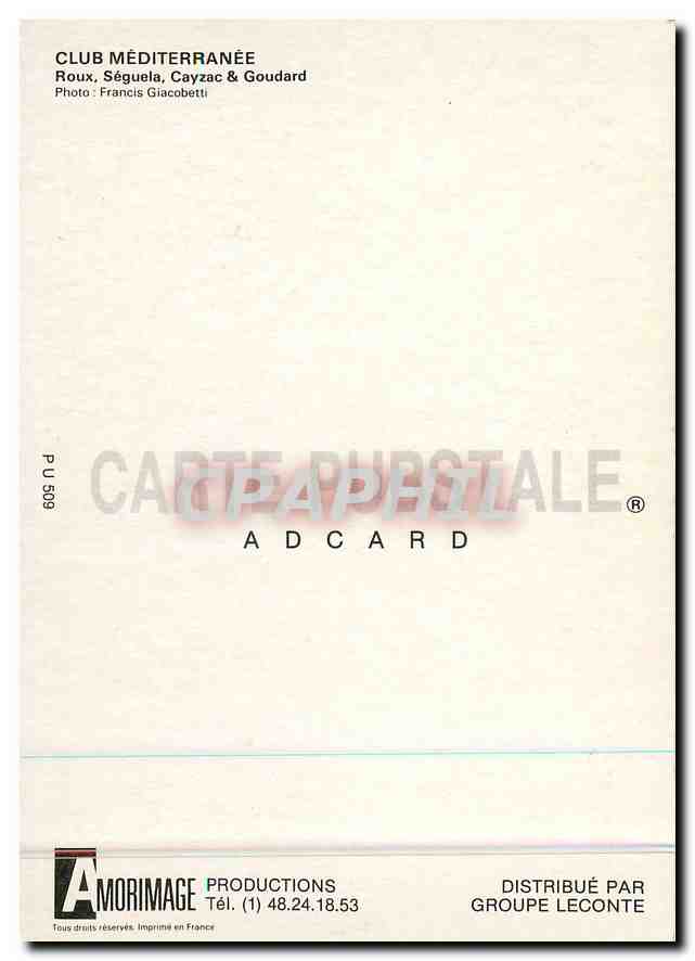 CPM Club Mediterranee Roux Seguela Cayzac et Goudard  — Rückseite