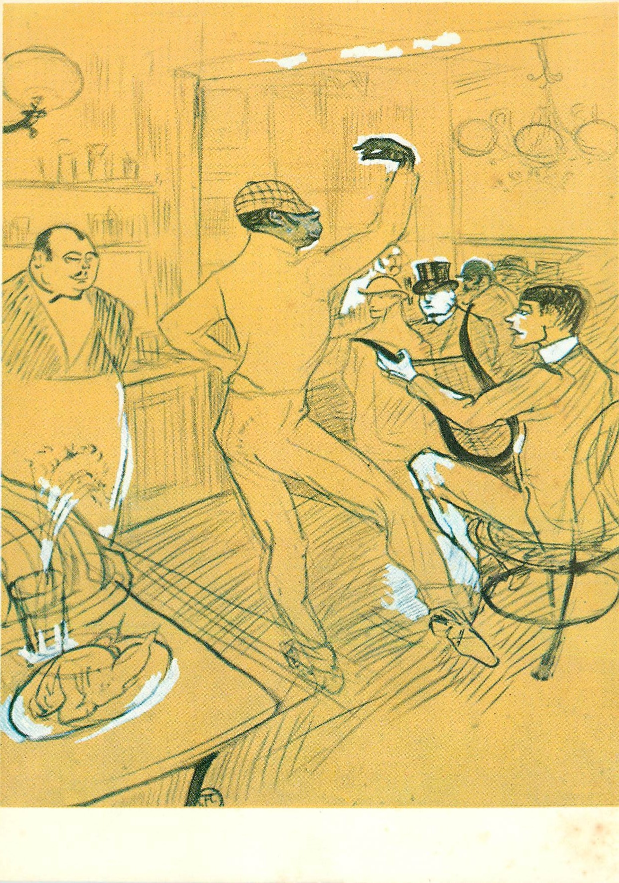 CPM Toulouse Lautrec Chocolat Dansant Musee d'Albi 