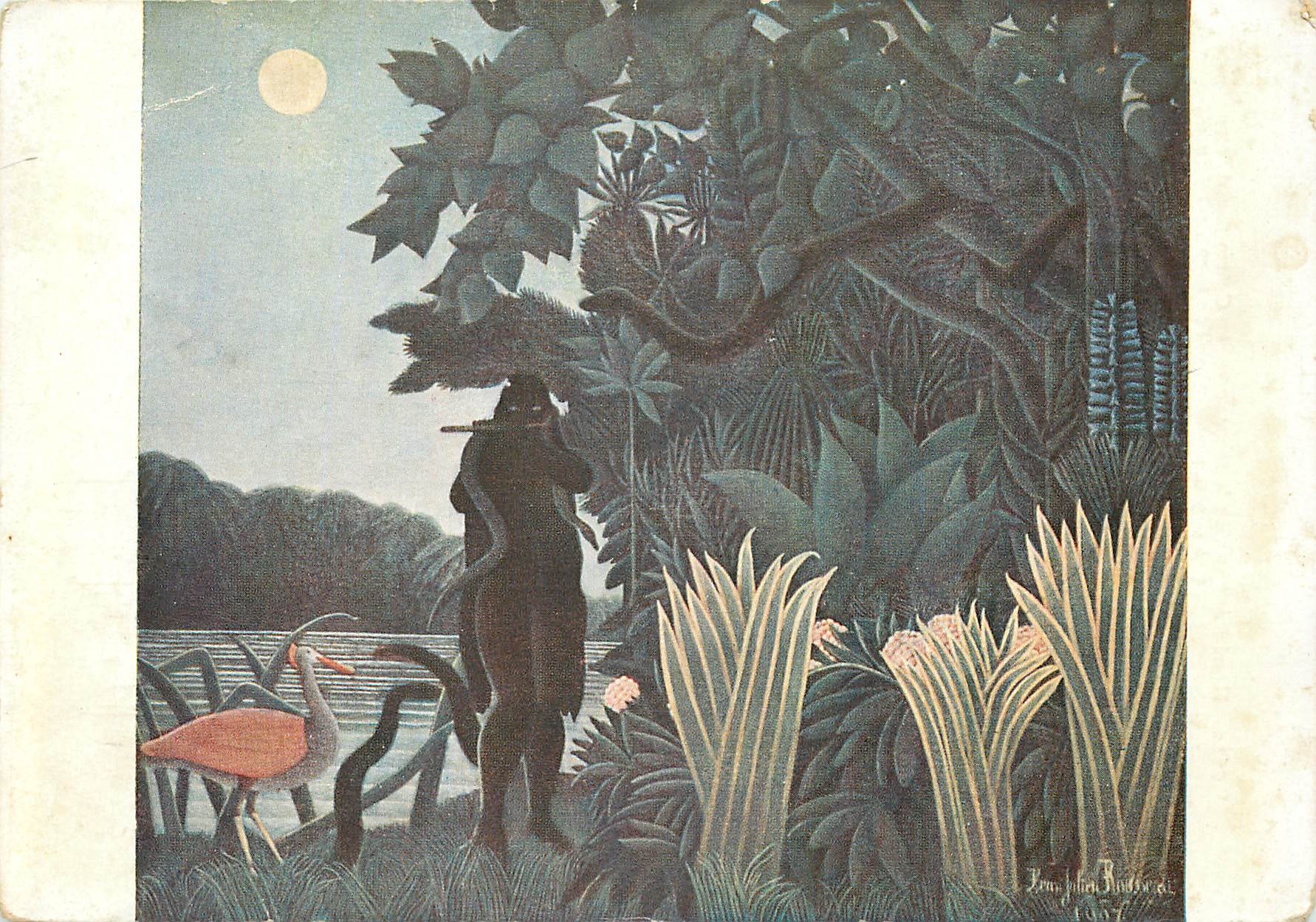 CPM Henri Rousseau dit le Douanier 1844 1910 la Charmeuse de Serpents Musee du Louvre Ecole Francais