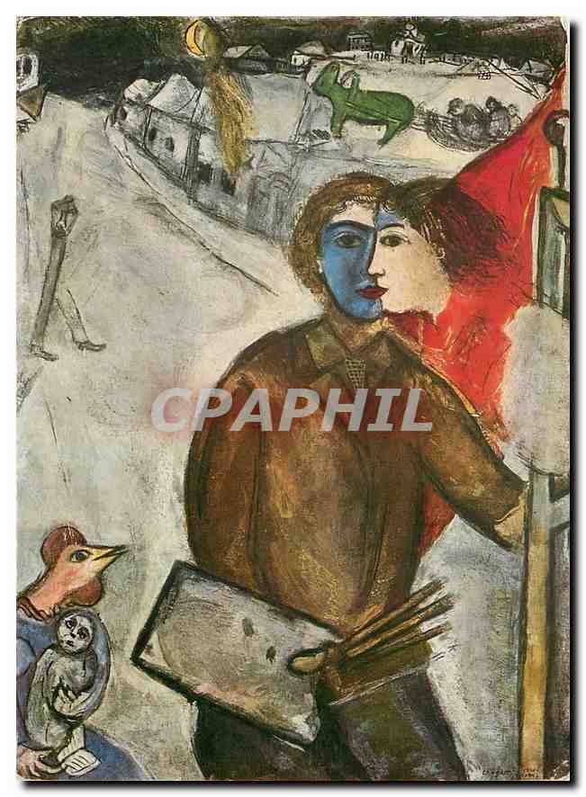 CPM Marc CHagall Entre Chien et Loup 1889 