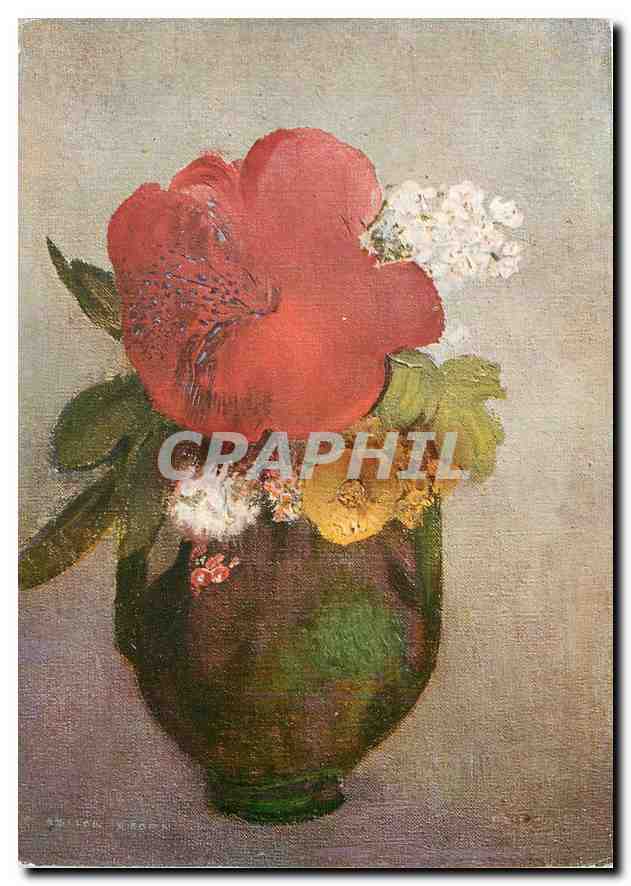 CPM Odilon Redon Fleurs 1840 1916 Musee du Louvre Ecole Francaise 