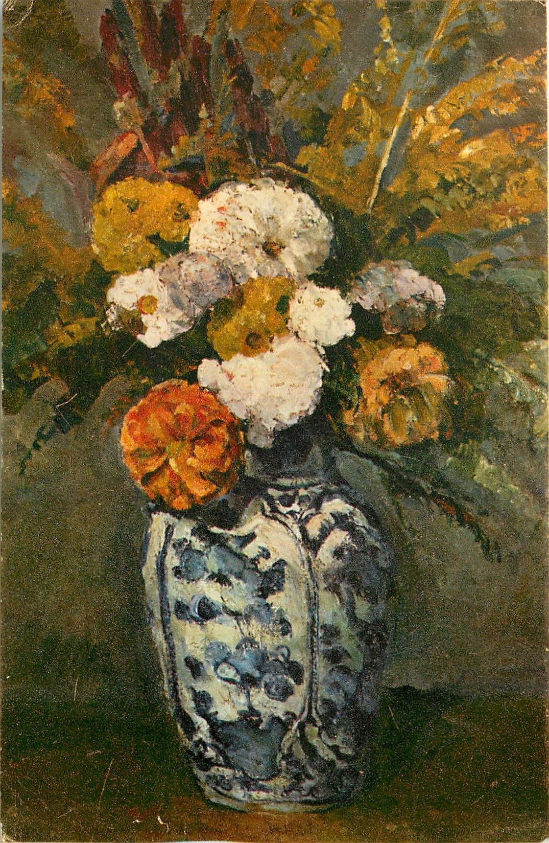 CPM Paul Cezanne 1839 1906 Dahlias Musee du Louvre Paris 