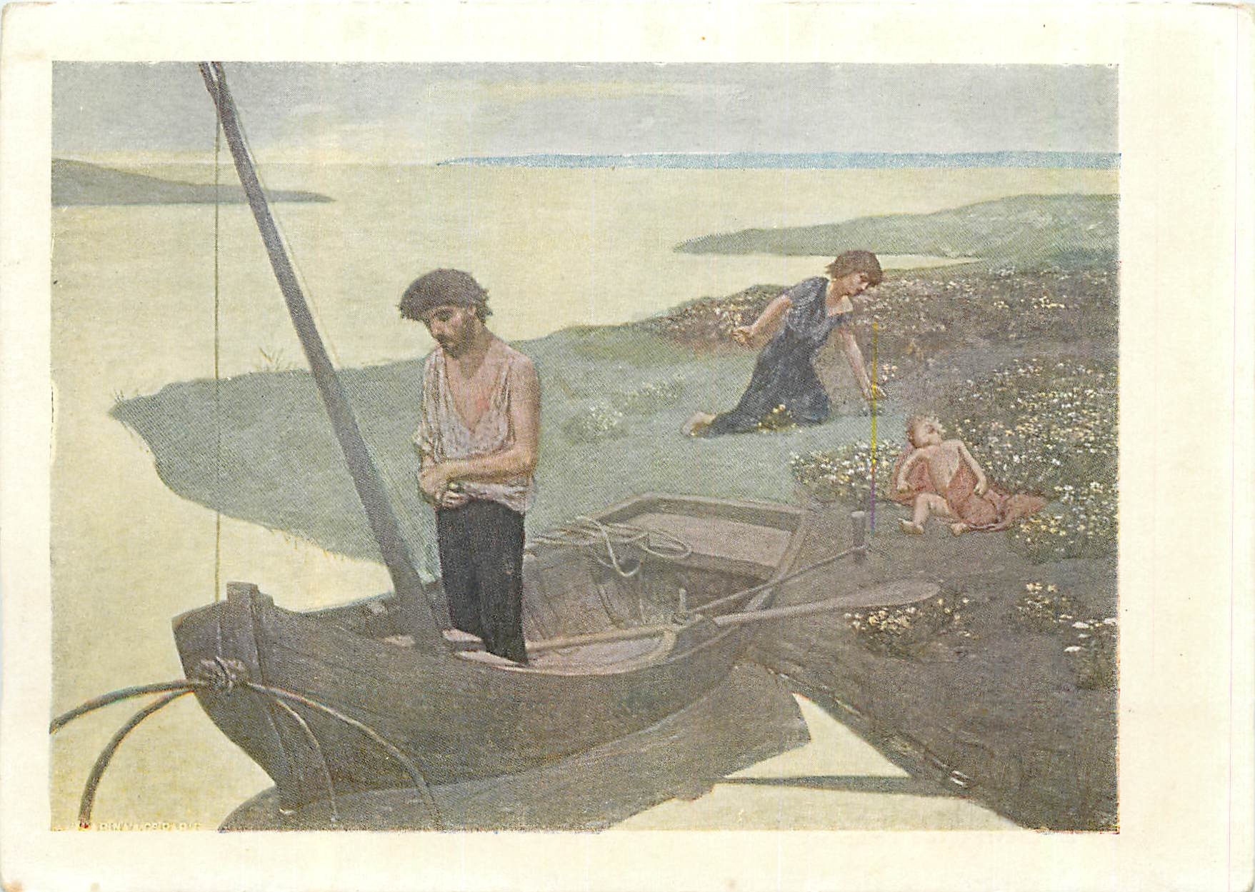 CPM Puvis de Chavannes le Pauvre pecheur Peche