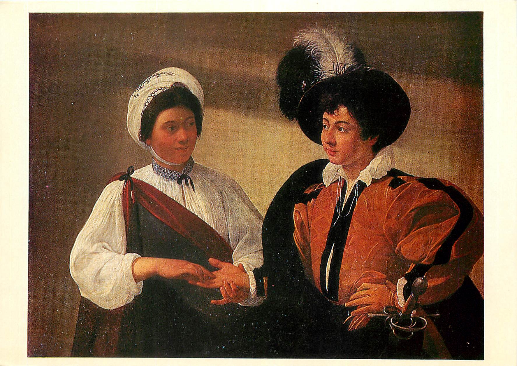 CPM Le Caravage vers 1562 1609 la diseuse de bonne aventure Musee du Louvre 