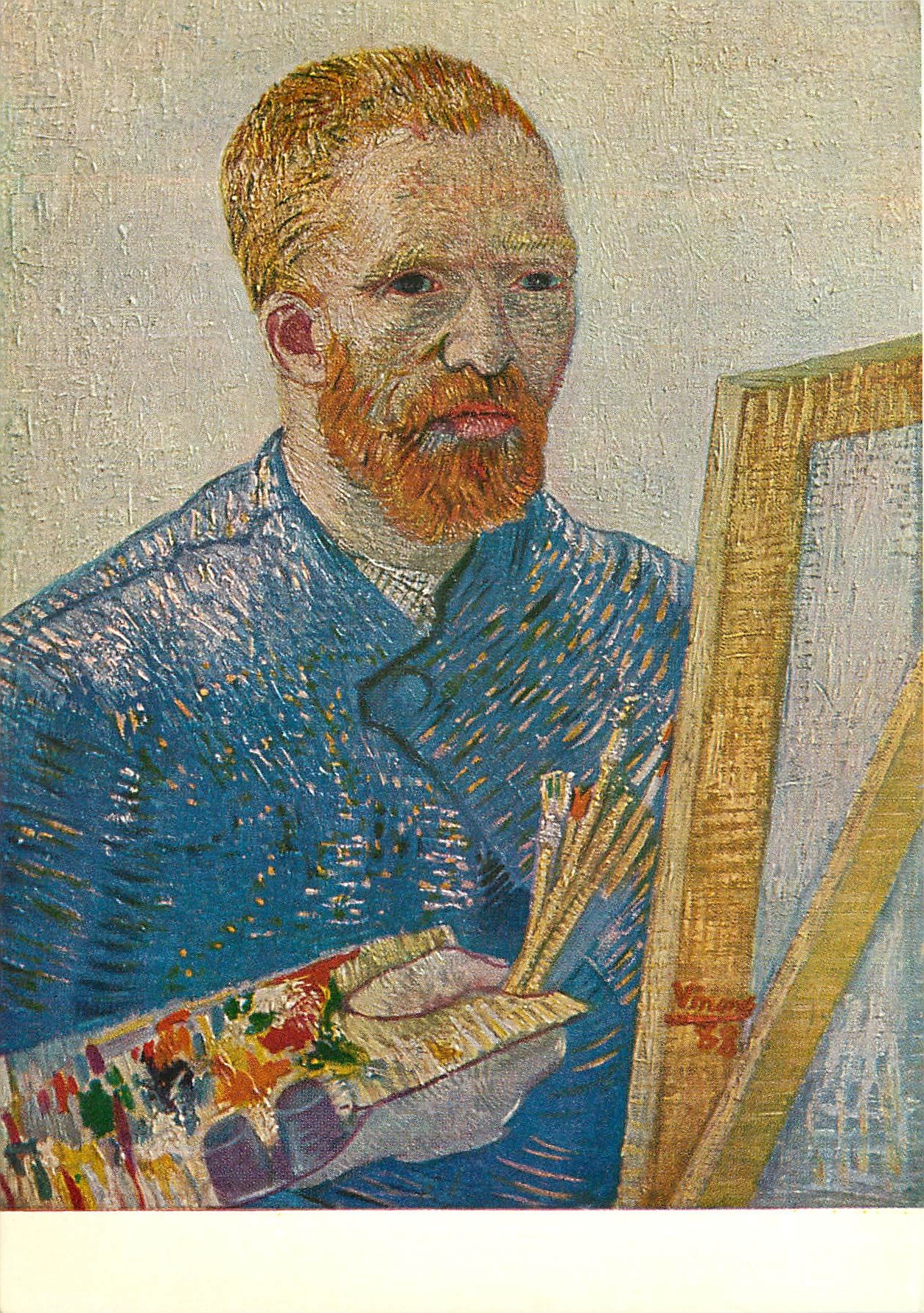 CPM Vincent Van Gogh 1853 1890 Portrait de l'artiste devanc Chevalet 