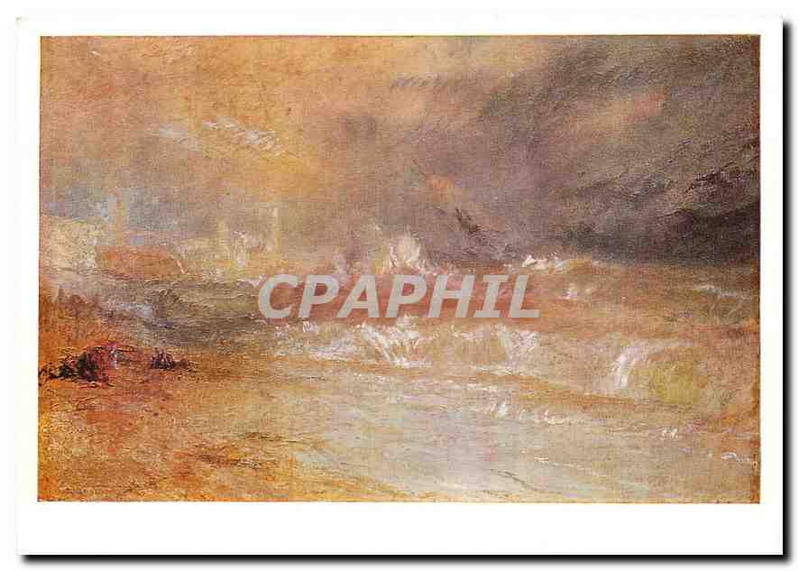 CPM JMW Turner Waves breaking on a lee Shore oil on Canvas Tate Gallery Bequeathed by the Artist 185
