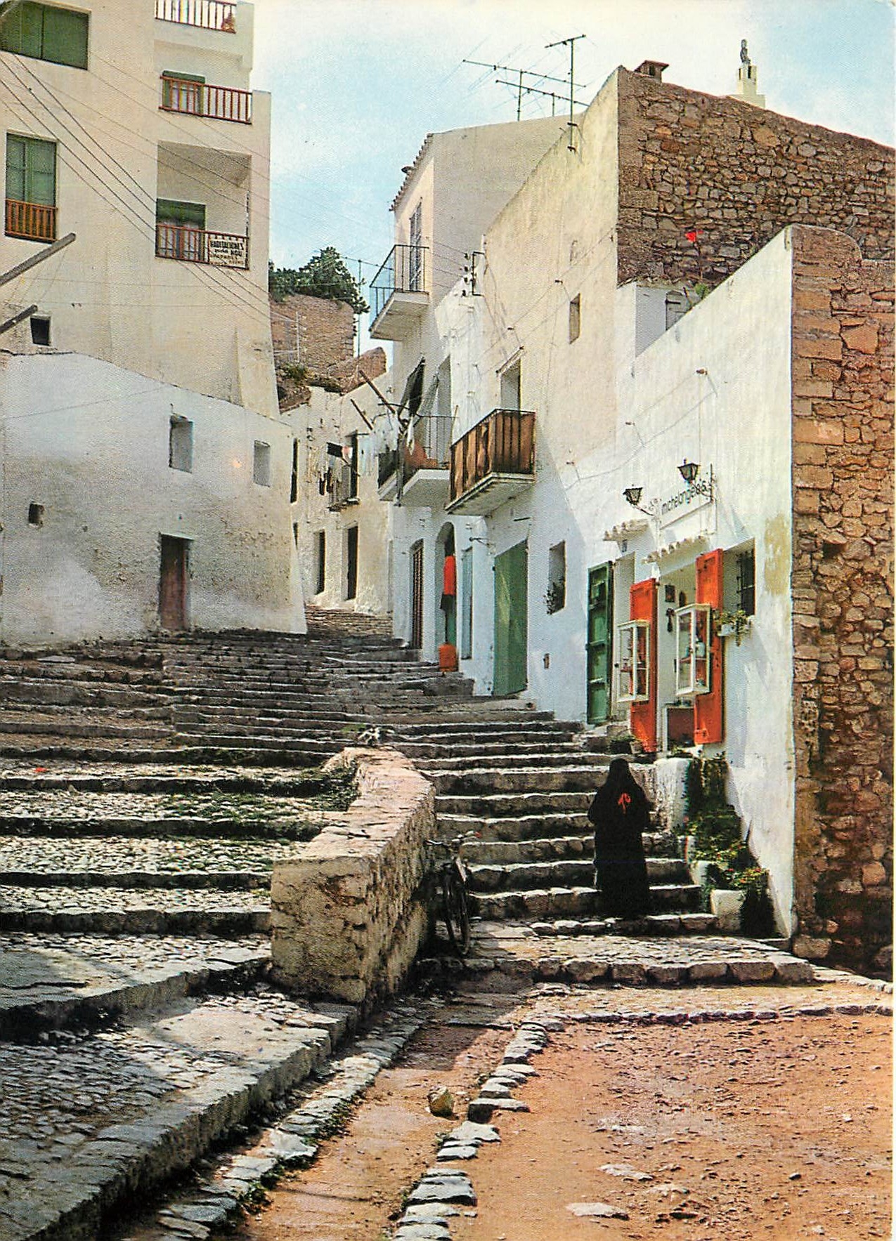 CPM Ibiza Baleares Calle tipica en et Portal 