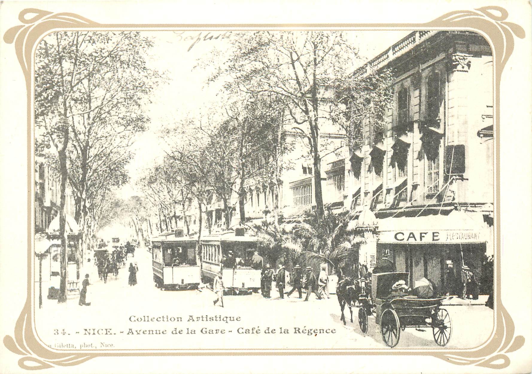 CPM Nice Avenue dela Gare Cafe de la regence 