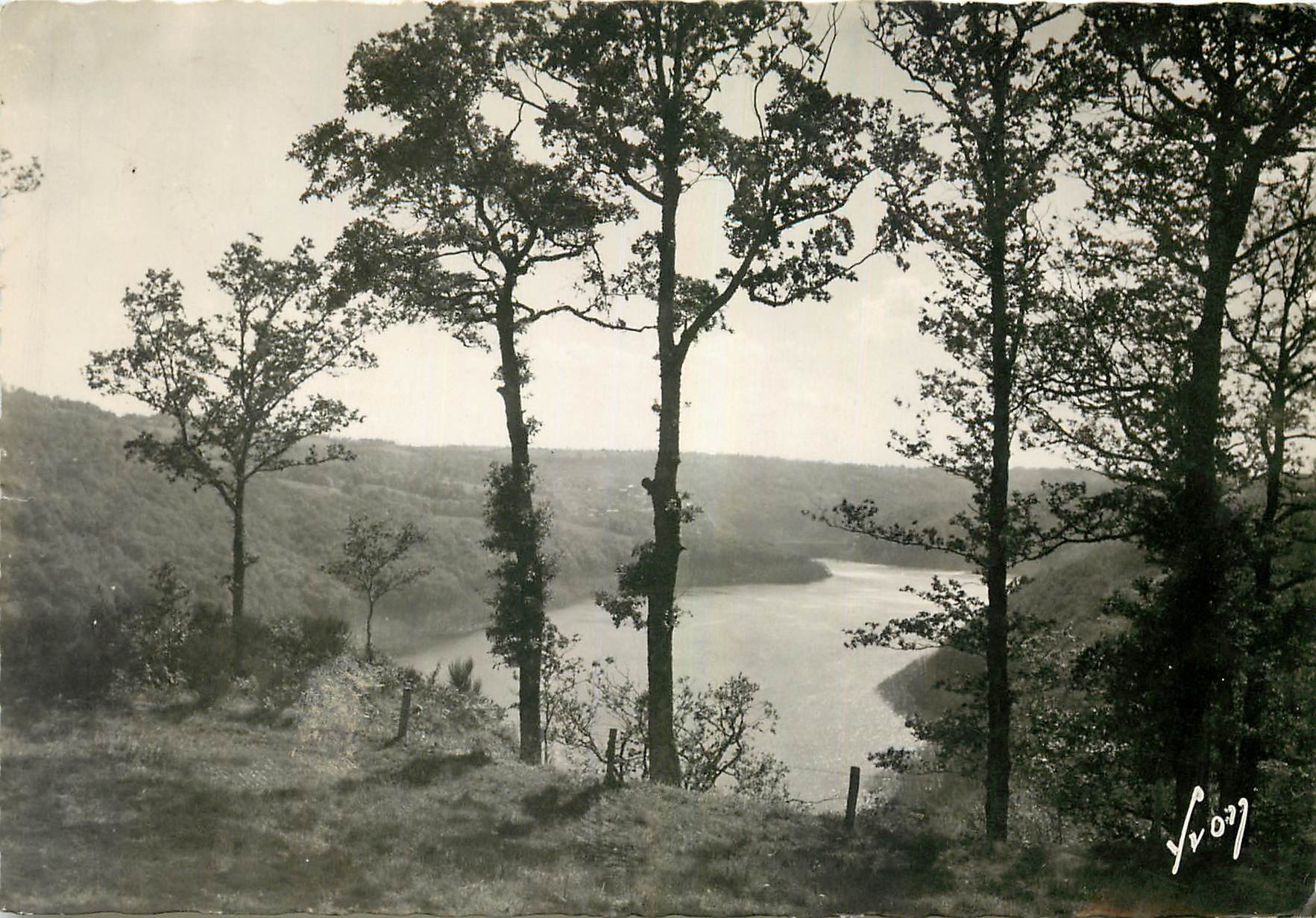 CPM Gorges de la Truyere La riviere en amont du barrage de Sarrans 
