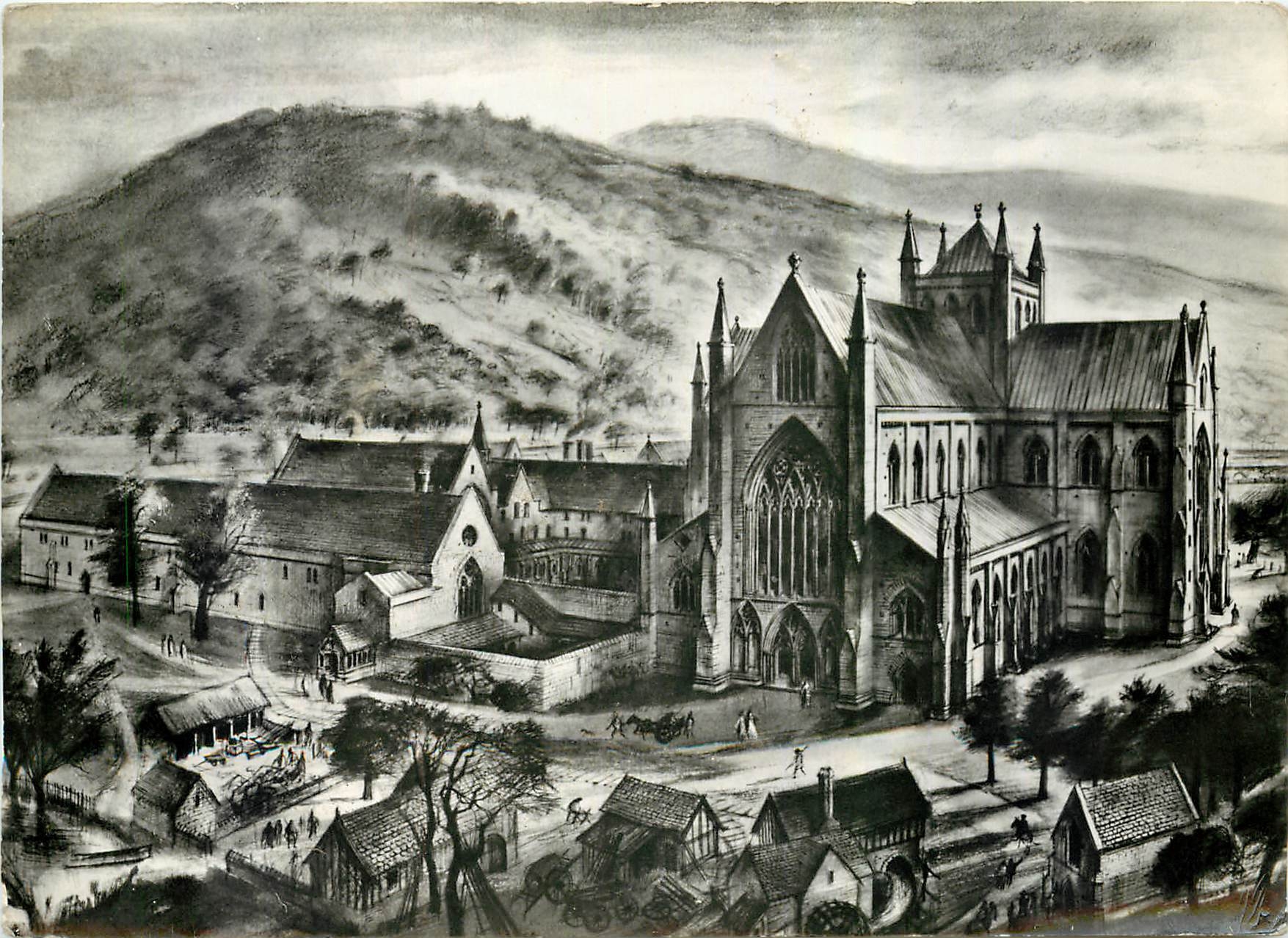 CPM Tintern Abbey Monmouthshire As it might have appeared before the dissolution of the monasteries 
