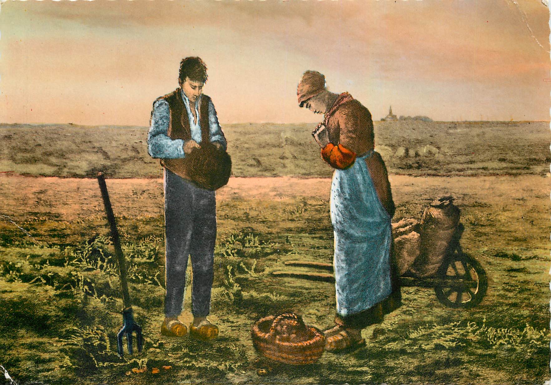 CPM Barbizon S et M L'Angelus de Millet 