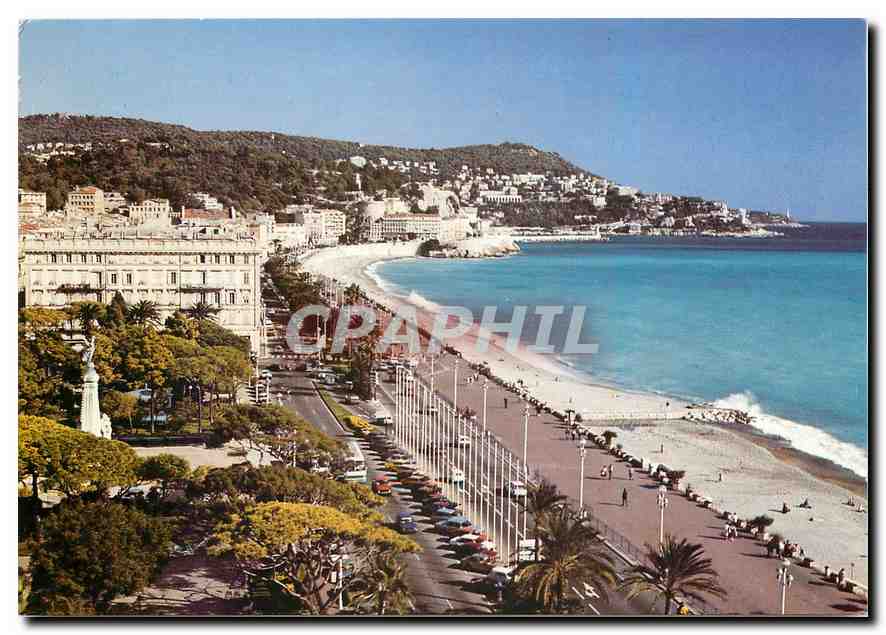 CPM Nice Alpes Maritimes Une partie de la Promenade des Anglais 