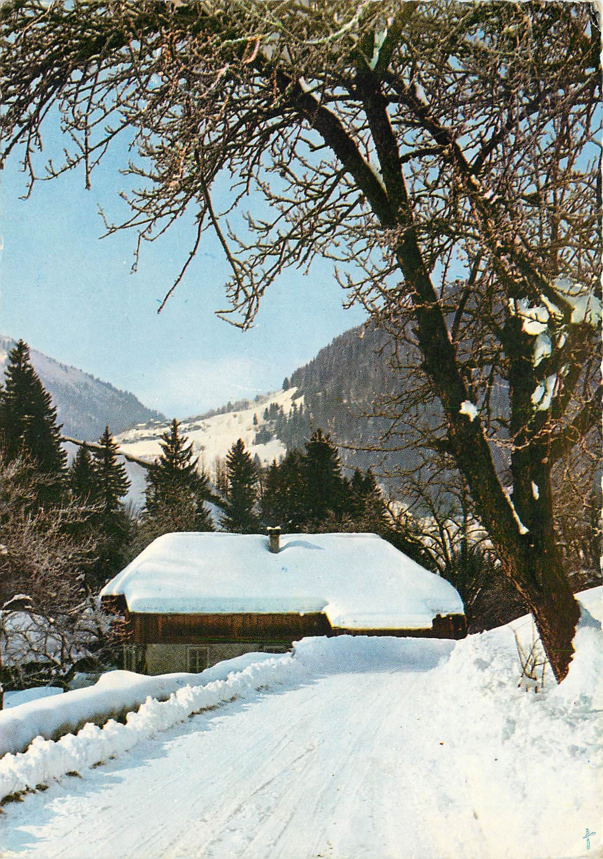 Vue d'une maison enneigée — aux environs de Morzine (Haute-Savoie) — Éditions Jansol, n° 534