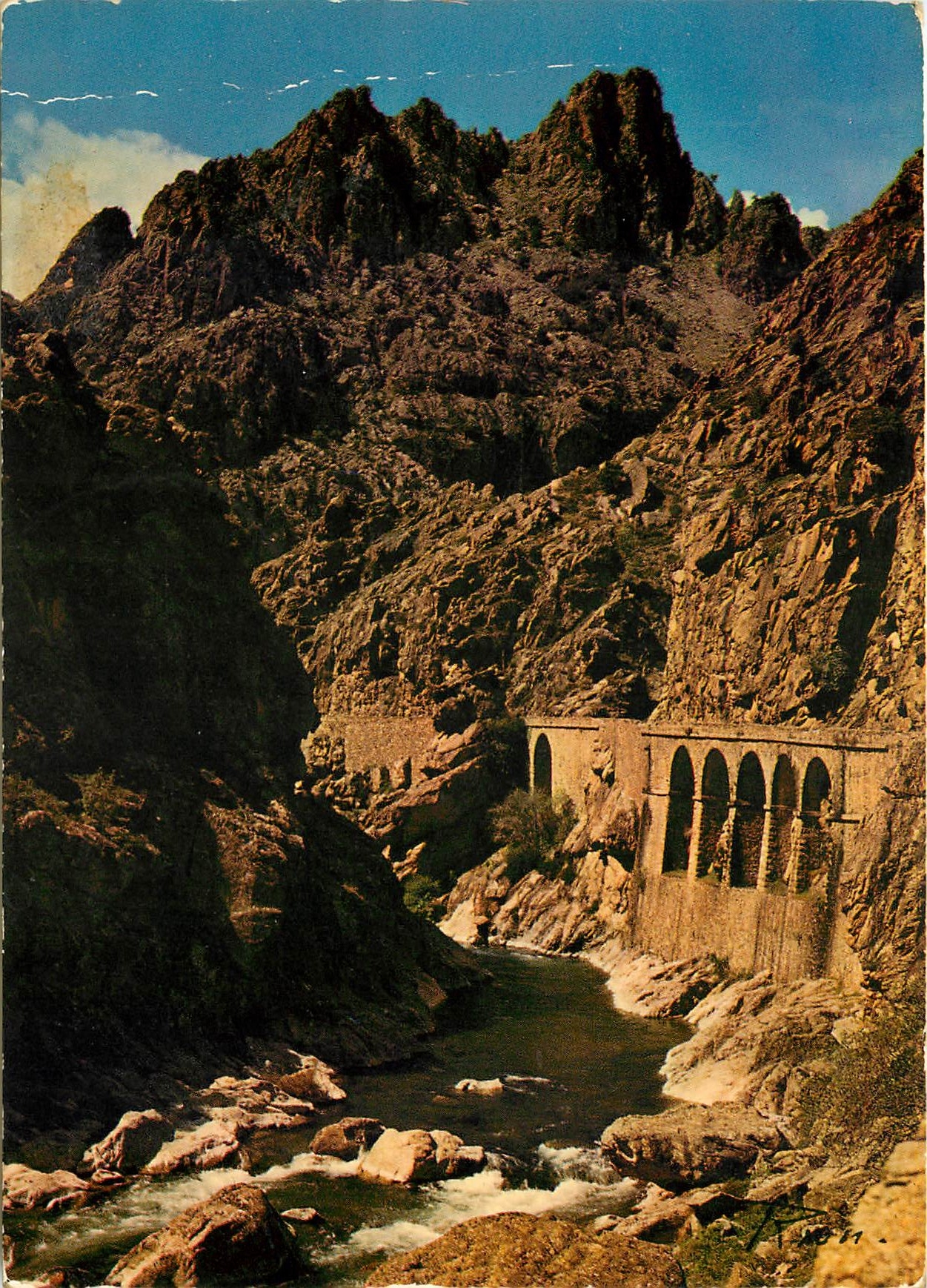 Scalas di Santa Regina — Pont à arcades dans un canyon — Ed. A. Rion, 115, Av. St-Lambert, 06000 Nice