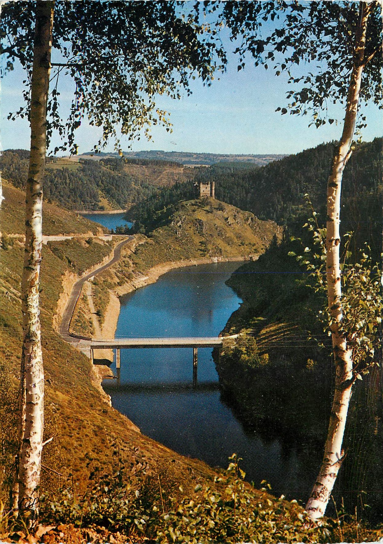 CPM Cantal Pittoresque Site du Chateau feodal d'Alleuze 