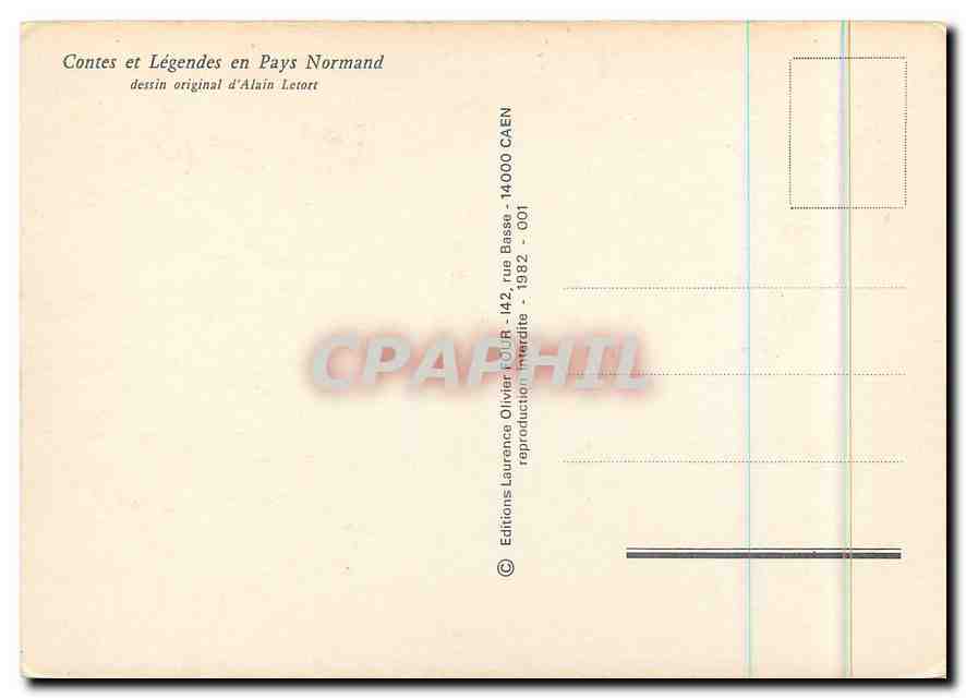 CPM Contes et Legendes en Pays Normand  — Verso
