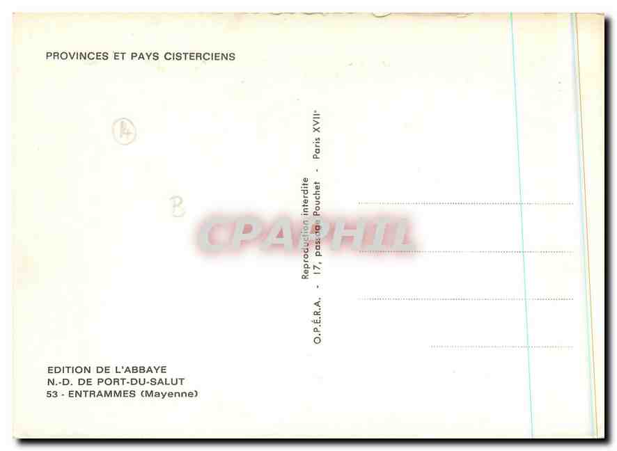 CPM ND de Port du Salut Entrammes Mayenne  — Rückseite