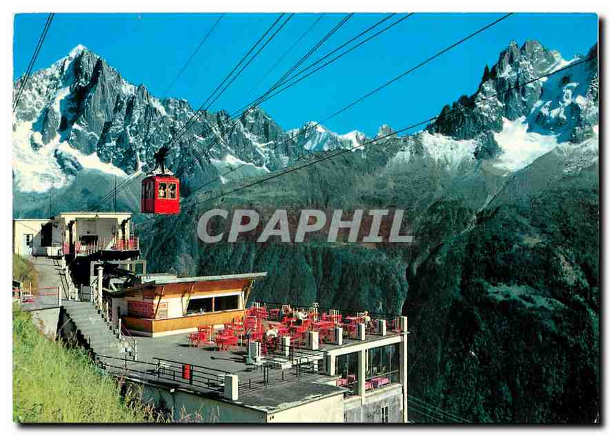 CPM Chamonix Mont Blanc Terrasse de Planoraz 
