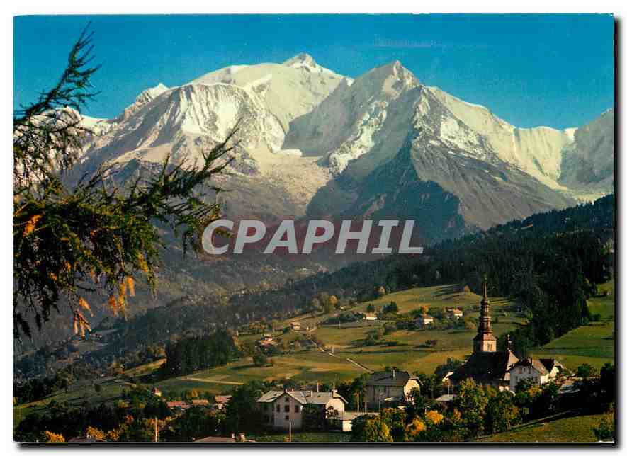 CPM Au Pays du Mont Blanc Le villafe de Combloux 