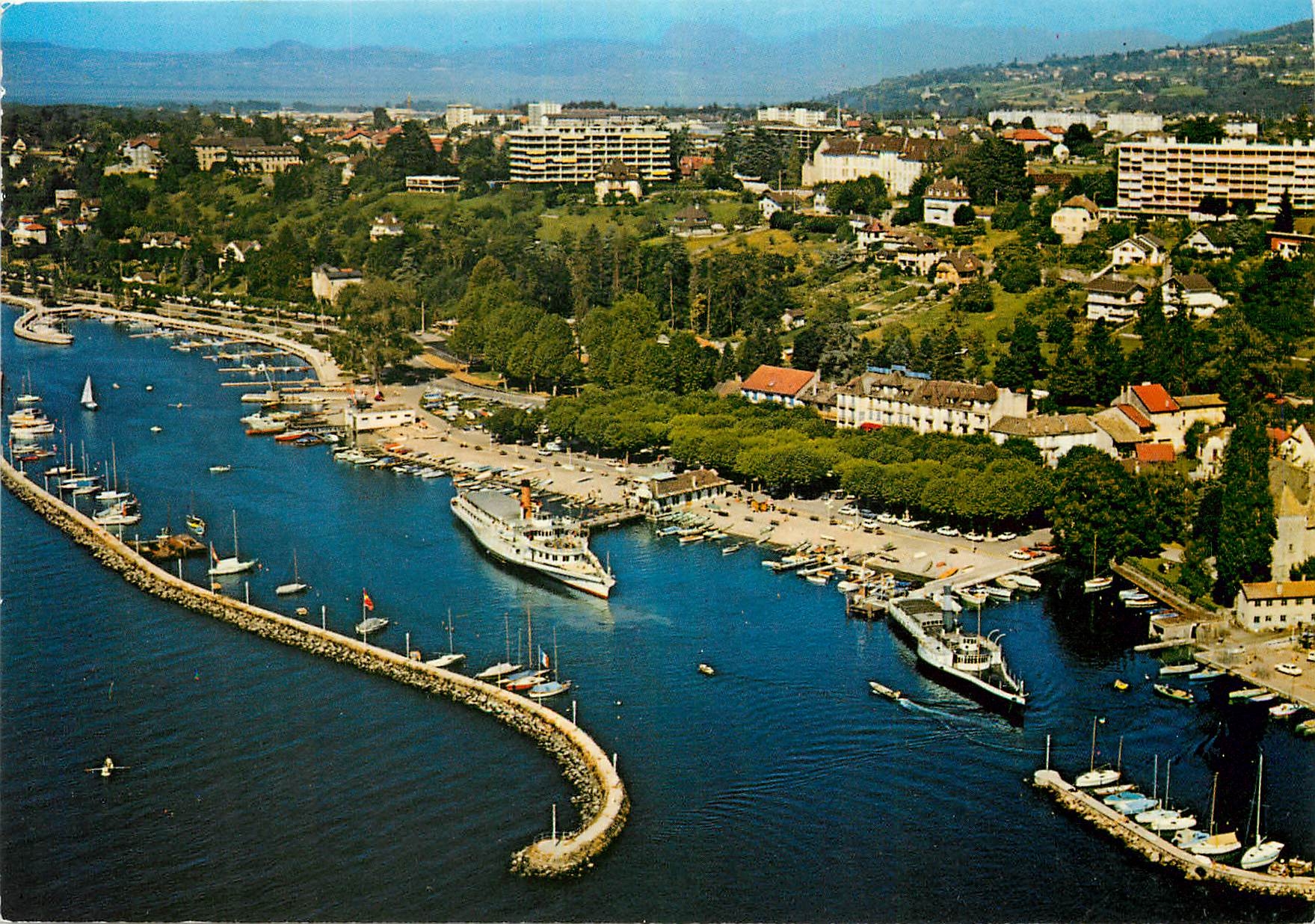 Thonon-les-Bains — Le Port et la Ville — Éditions I. Cellard
