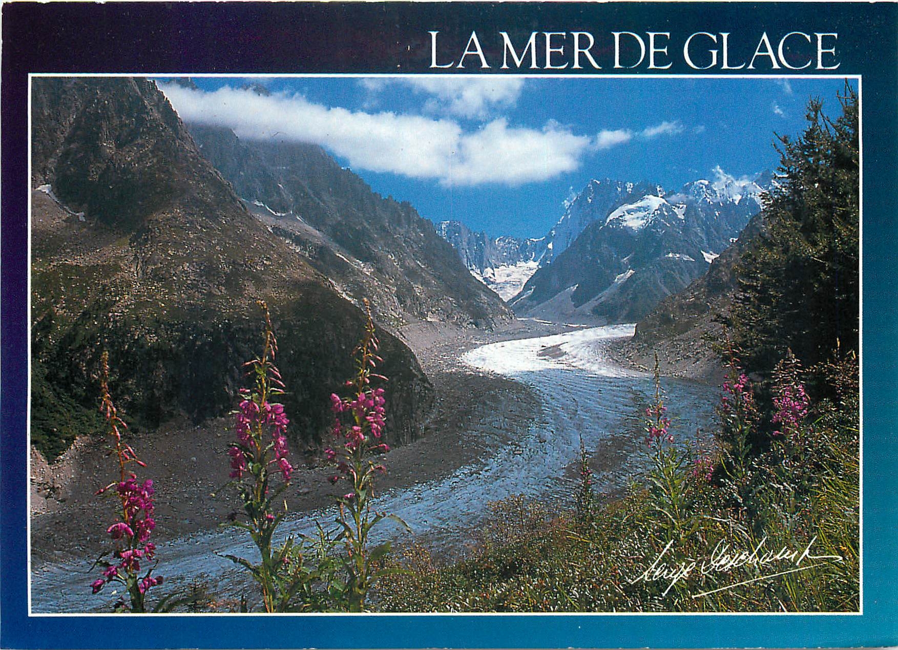 CPM Chamonix Haute Savoie La Mer de Glace et les Grandes Jorasses 