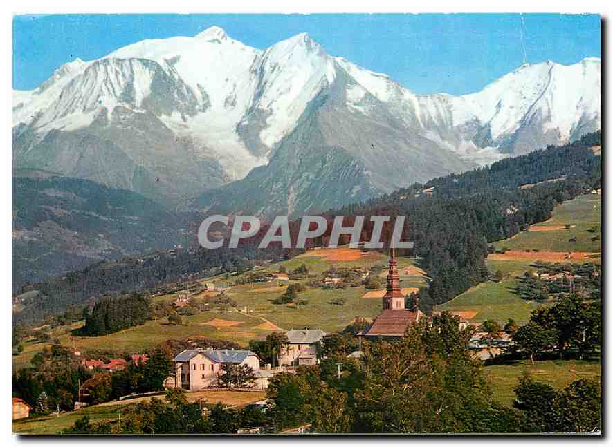 Combloux (Haute-Savoie) — Vue sur le Massif du Mont Blanc (4807 m) — Éditions J. GELLARD