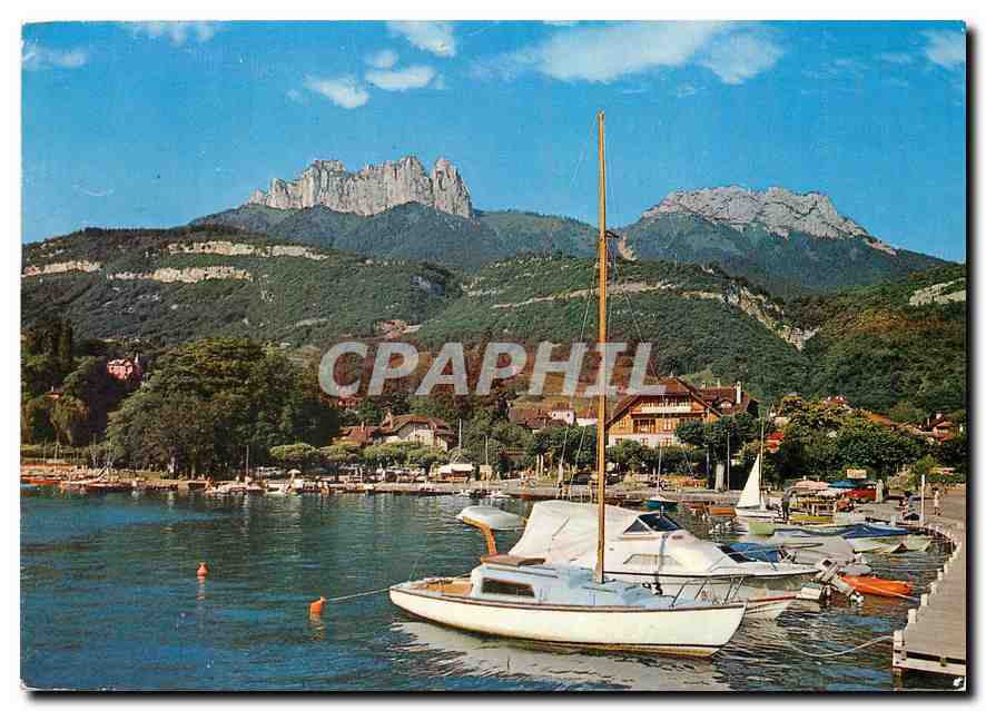 See Annecy — Die Bucht und der Freizeithafen — Dents du Lanfon — Verlag ED. TELE S.A. n° 5951