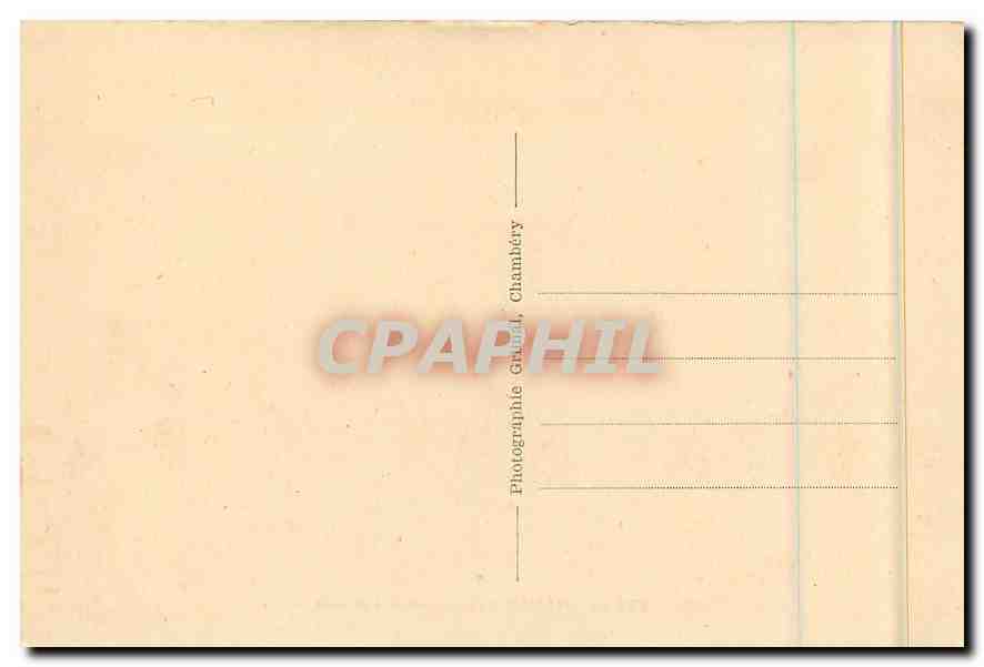 CPA Chambery Savoie Vue generale  — Verso