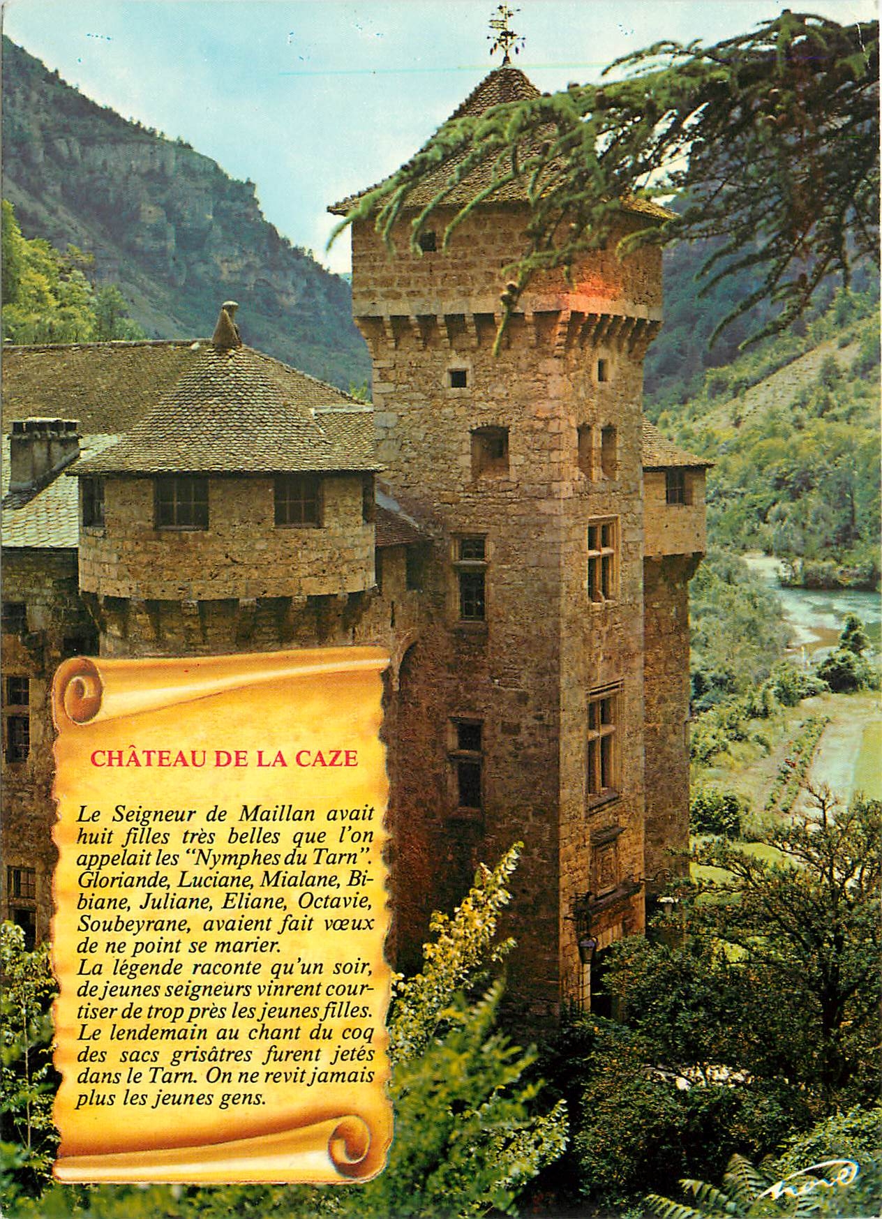 CPM Gorges du Tarn Lozere Le chateau de la Caze 