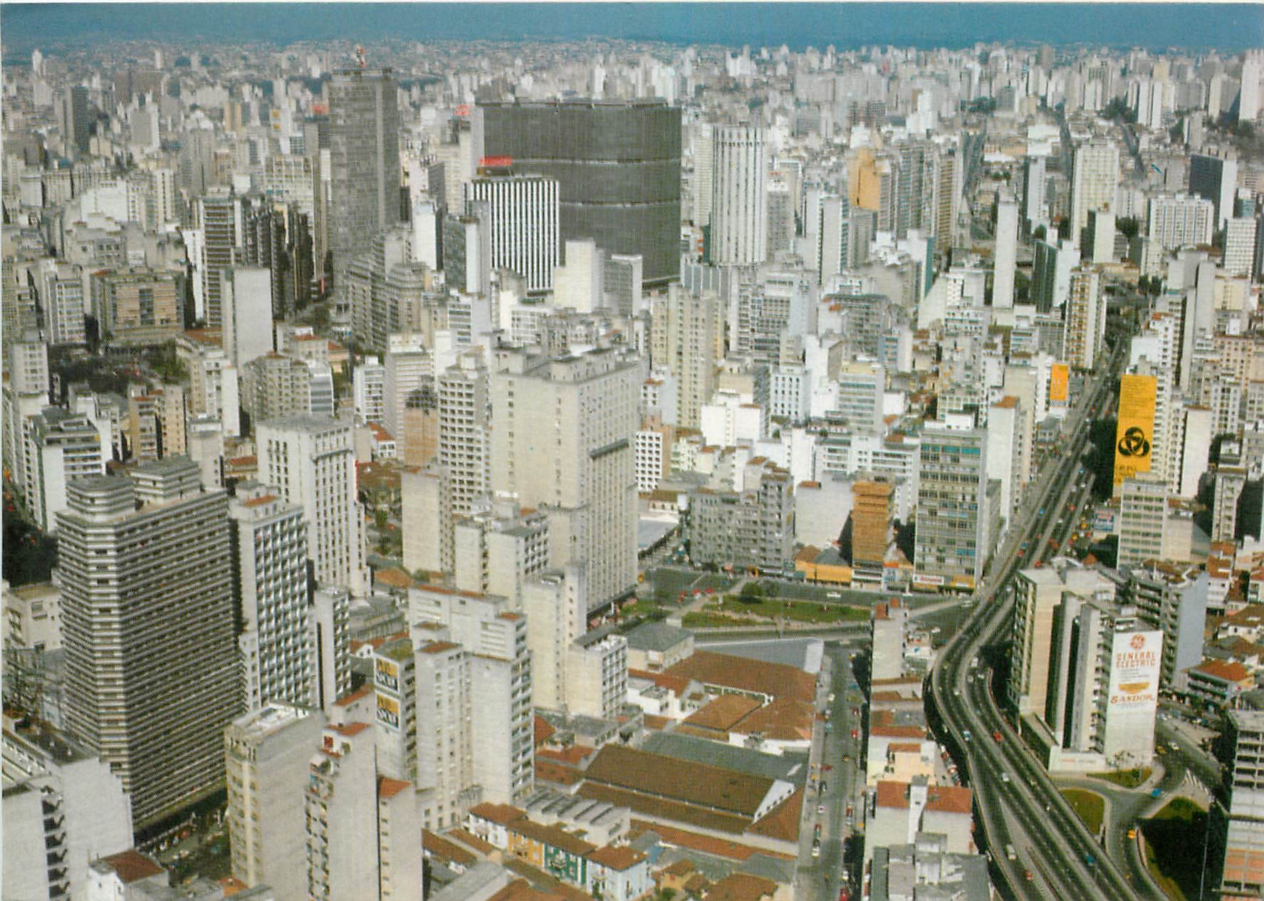 CPM Brasil Turistico Sao Paolo Aerial view of the city 