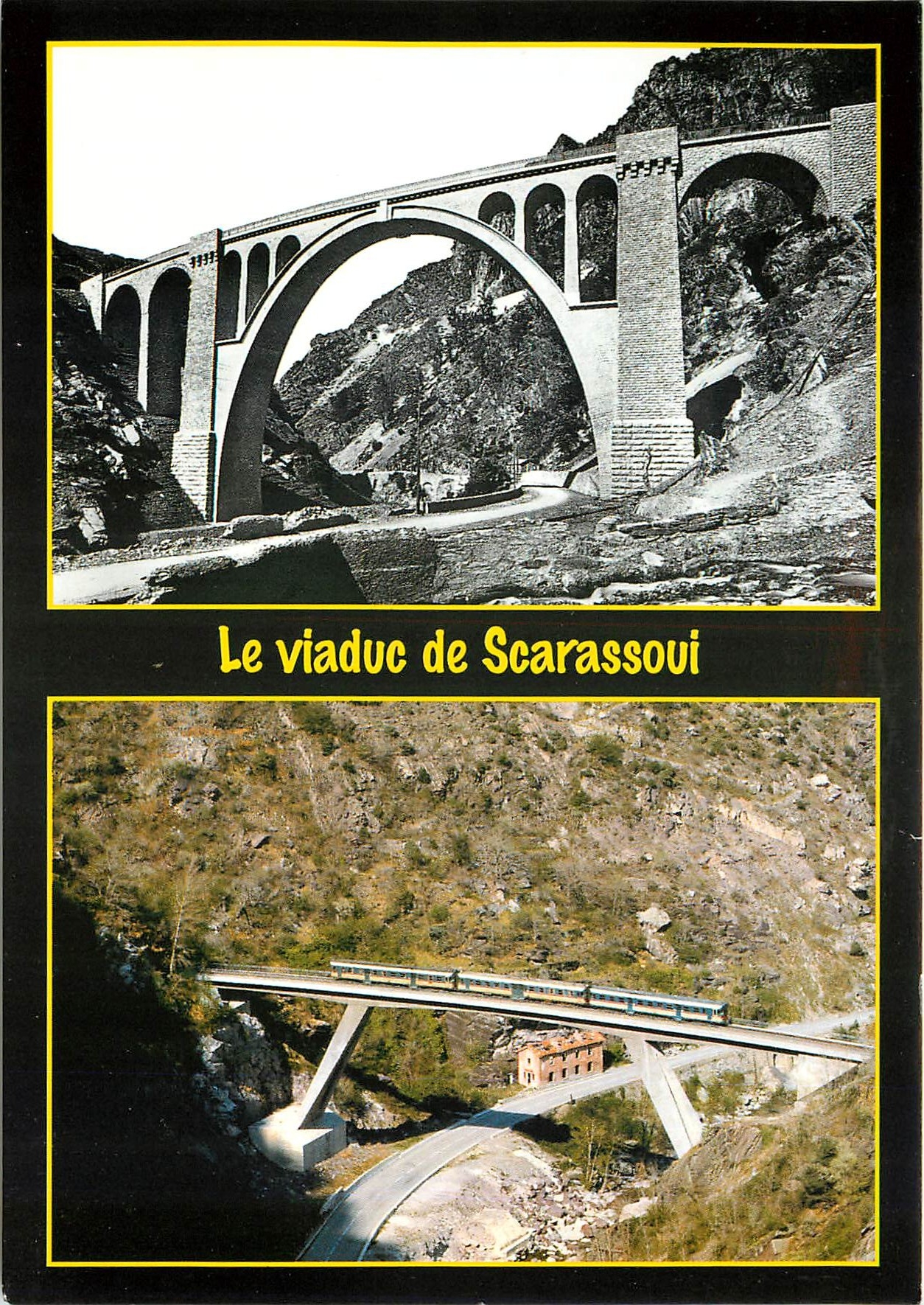 CPM Le viaduc de Scarassoui Tende Cunao 