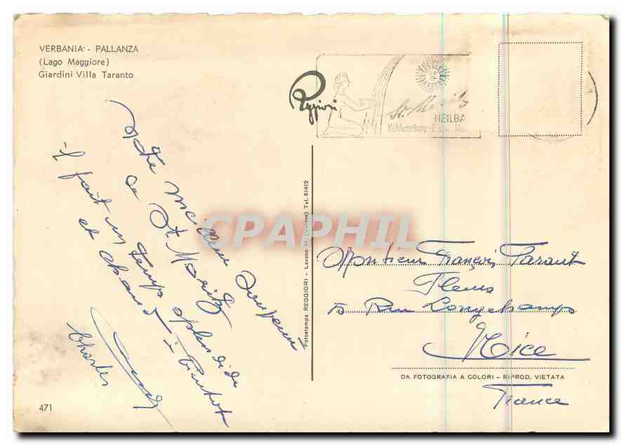 CPM Verbania Pallanze Lago Maggiore  — Rückseite